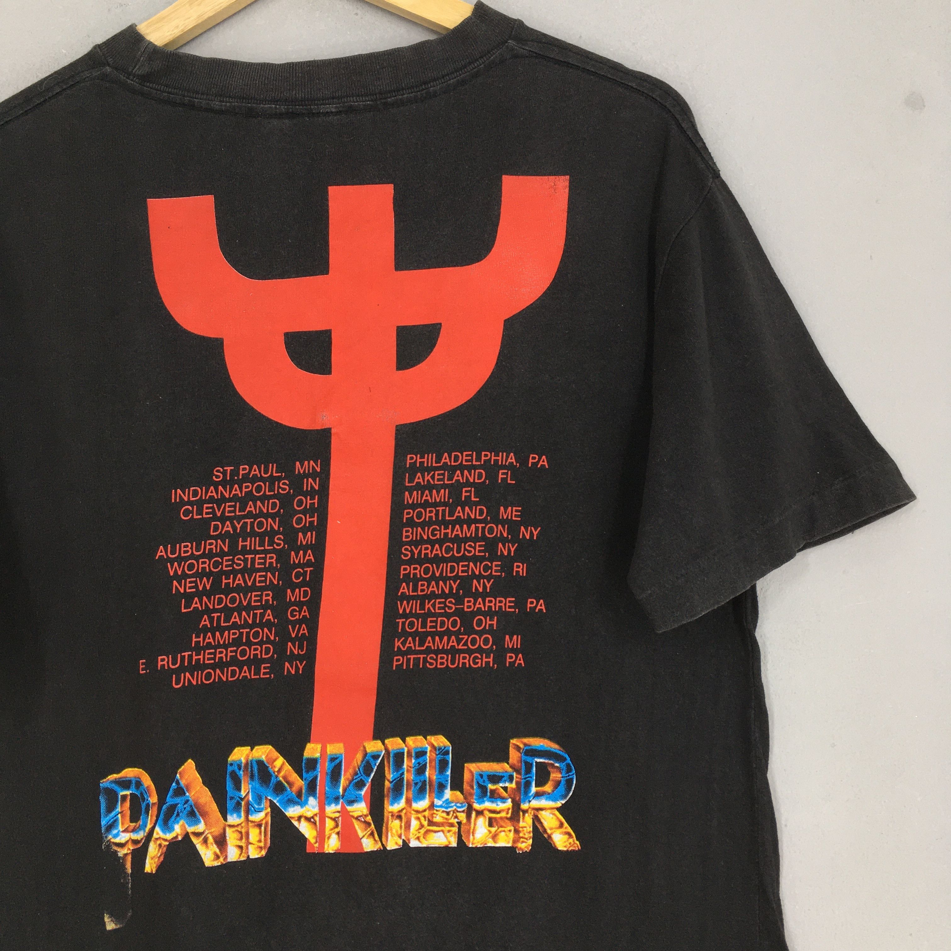 Band Tees Vintage 1991 Judas Priest Painkiller Rock Metal Tshirt Large Size US L / EU 52-54 / 3 - 8 Thumbnail