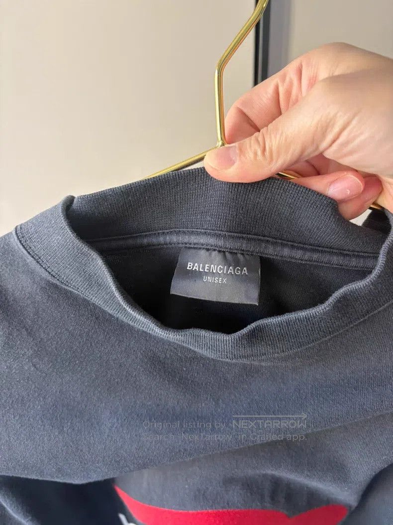 Balenciaga Balenciaga 3B Embroidered Logo Faded Long Sleeve Shirt Size US S / EU 44-46 / 1 - 3 Thumbnail