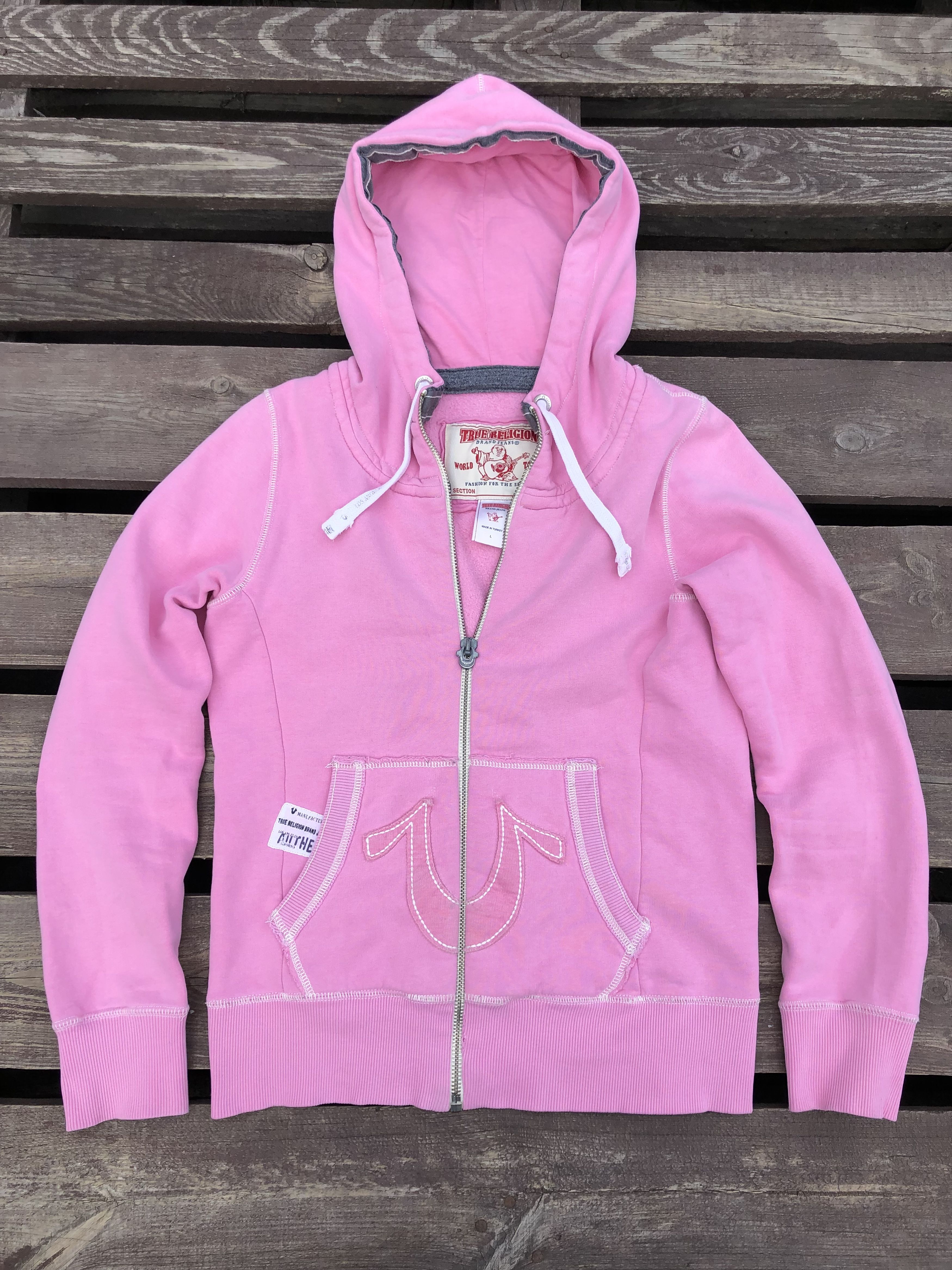 True Religion Y2K Vintage Zip Up Hoodie