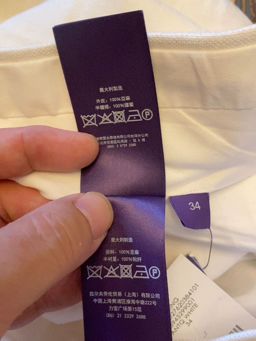 Ralph Lauren RALPH LAUREN Purple Label RRL 100% Linen Trousers Italy Size US 34 / EU 50 - 6 Thumbnail