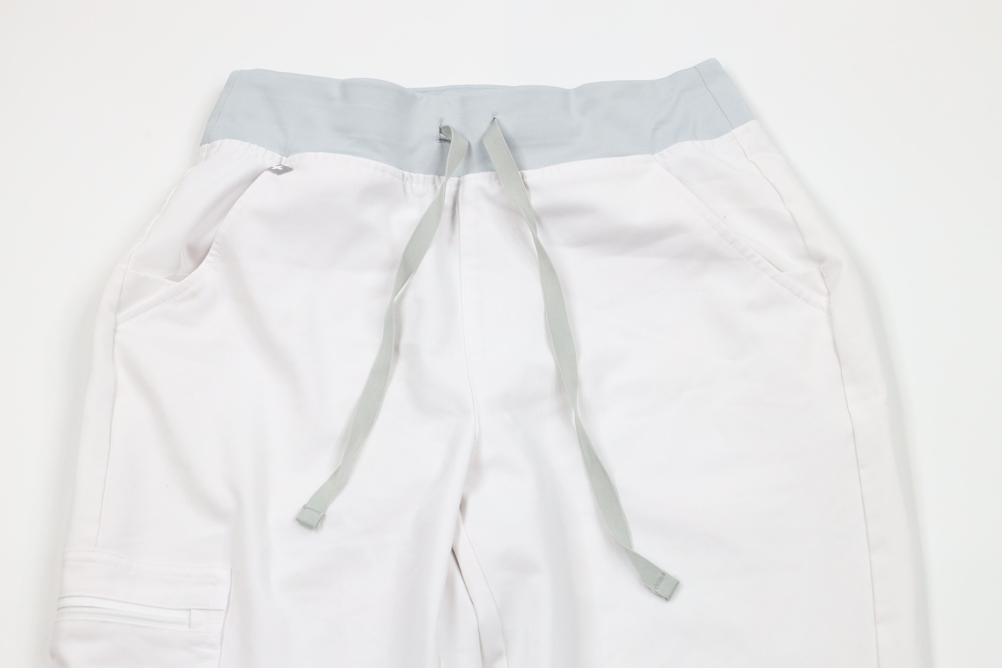 Vintage Figs Technical Collection Nurse Scrubs Joggers Pants White Size 26" / US 2 / IT 38 - 2 Thumbnail