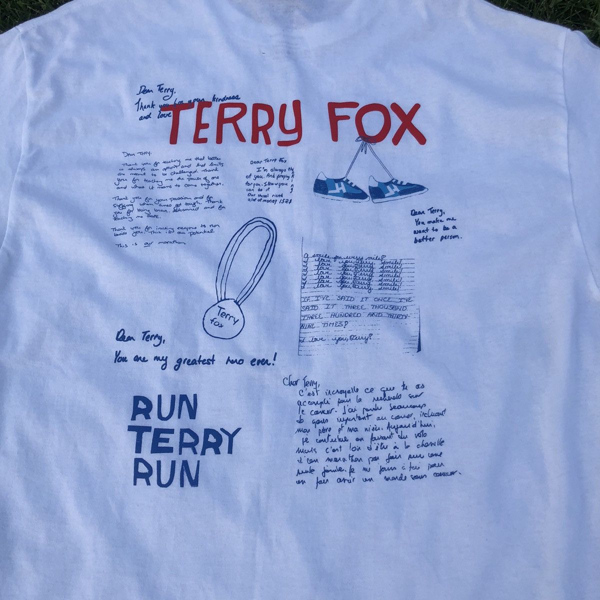 Adidas adidas dear terry fox tribute short sleeve shirt Size US XL / EU 56 / 4 - 7 Thumbnail