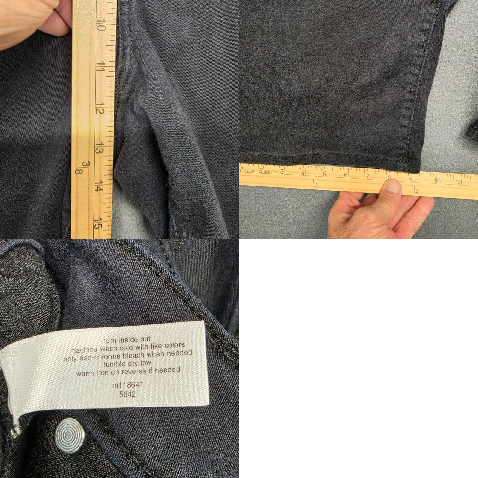 Vintage Lane Bryant Pants Womens 20 Black High Rise Pedal Stretch Flex Magic Waistband Cropped Womens Plus Magics Waistband Black 20 Womens Size 42" / US 20 - 8 Thumbnail