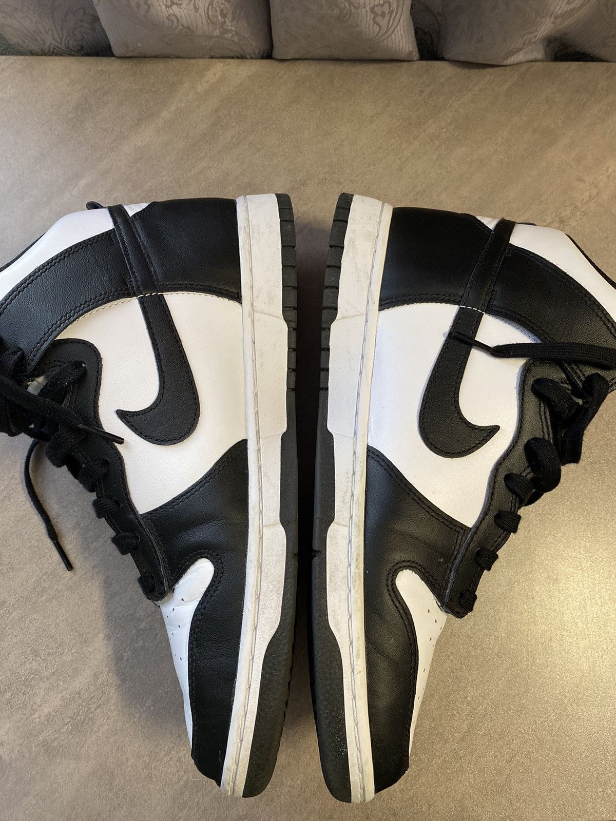 Jordan Brand × Nike Nike Dunk High Panda 2021 Size US 12 / EU 45 - 1 Thumbnail