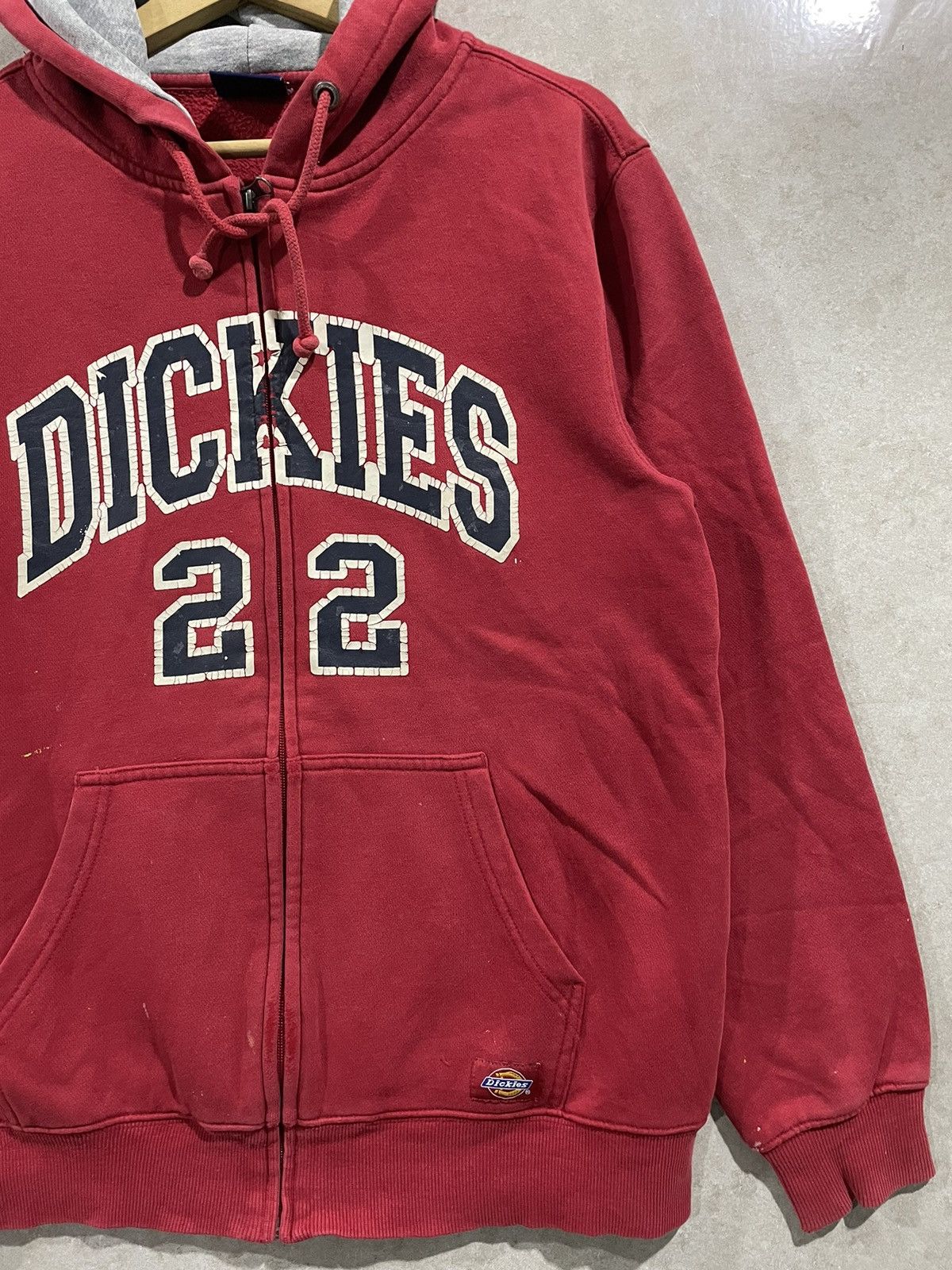 Dickies × Vintage Vintage Y2K Dickies Distress Zip Hoodie Size US M / EU 48-50 / 2 - 5 Thumbnail