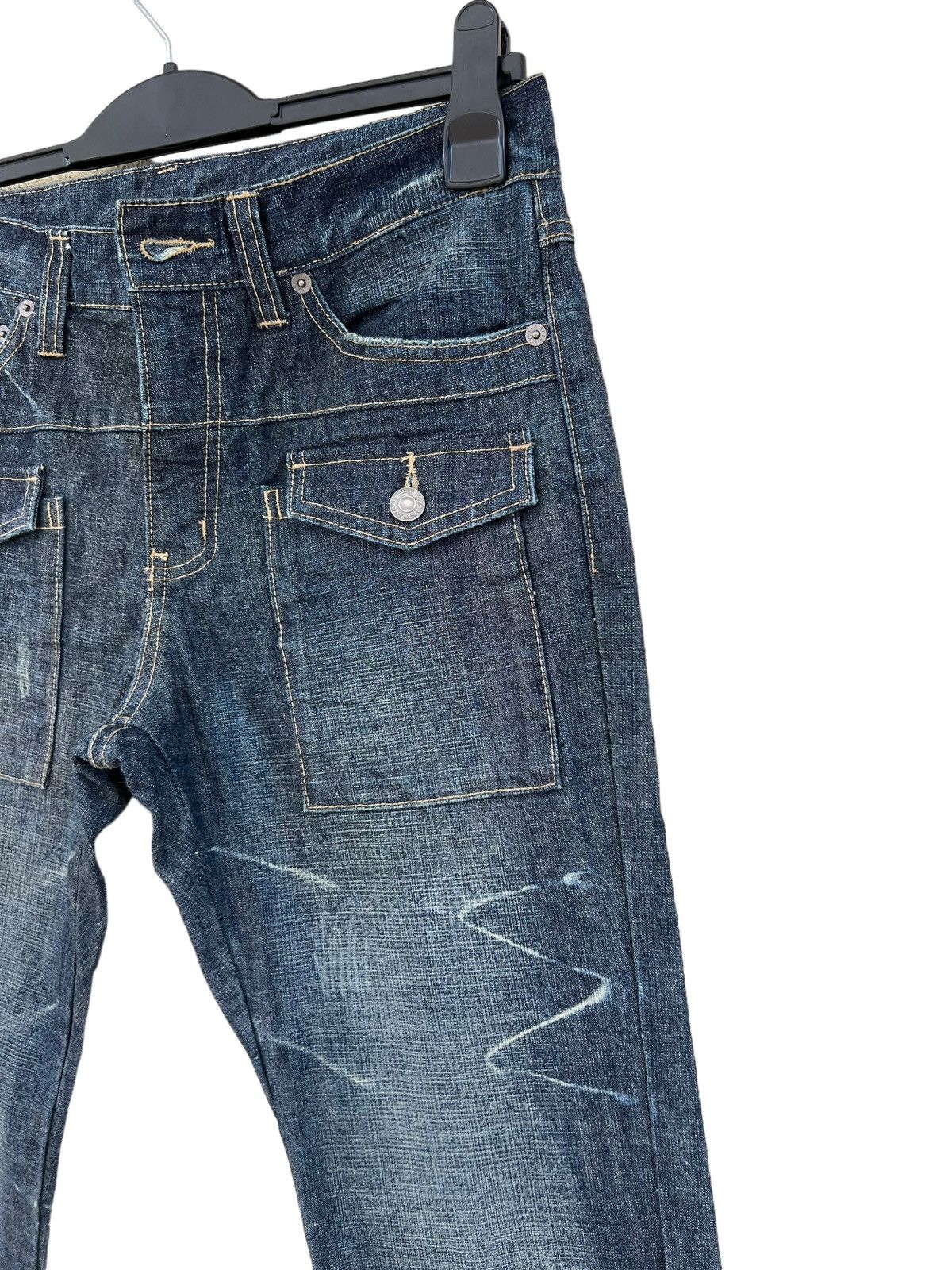 PPFM PPFM Distressed Denim Bush Pant Jeans Size US 31 - 10 Thumbnail