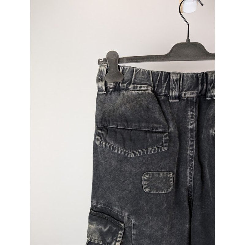 Maison MIHARA YASUHIRO o1rshd1 Repair Cargo Trousers Denim Pants in Black Size US 32 / EU 48 - 16 Thumbnail