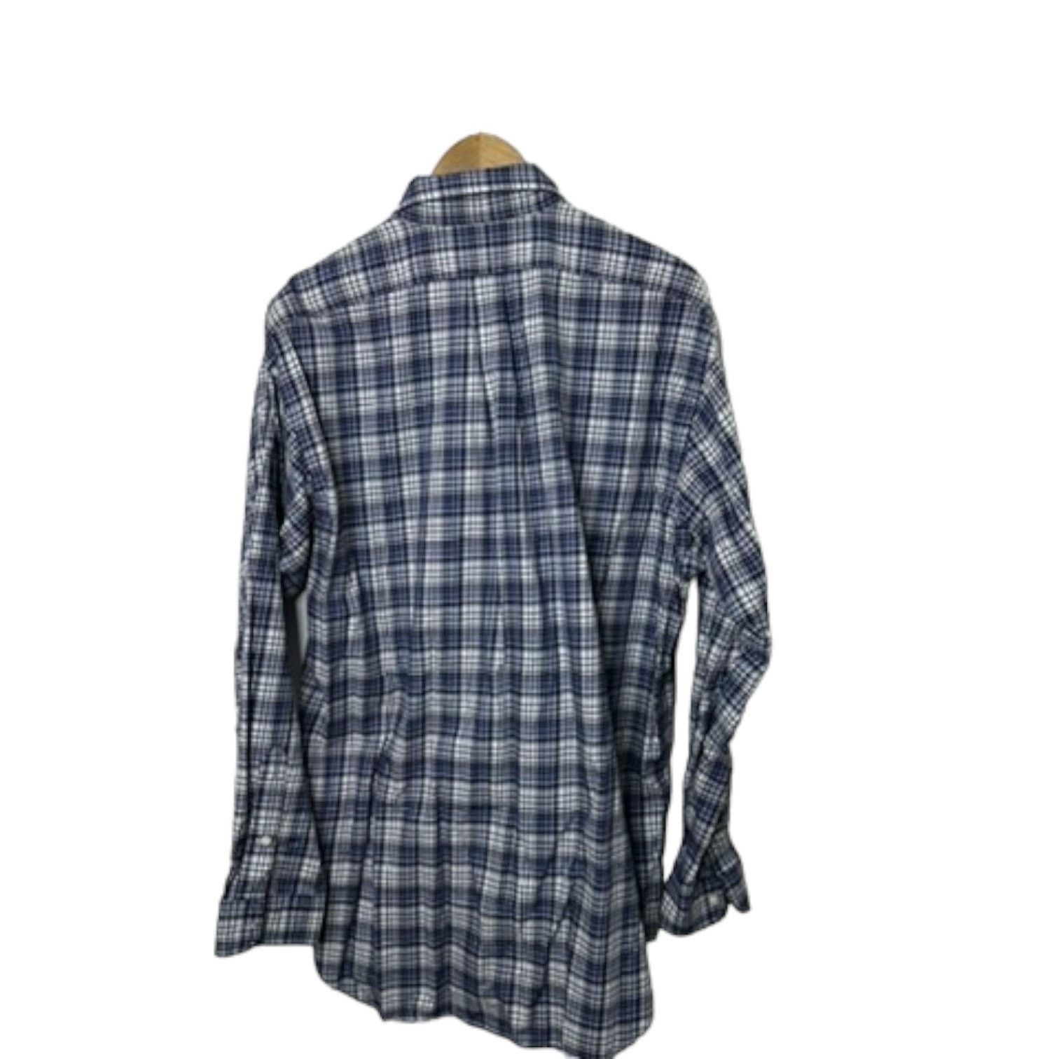 Ralph Lauren Ralph Lauren BLAKE Plaid Button Down Navy Blue Shirt Large Size US L / EU 52-54 / 3 - 6 Thumbnail