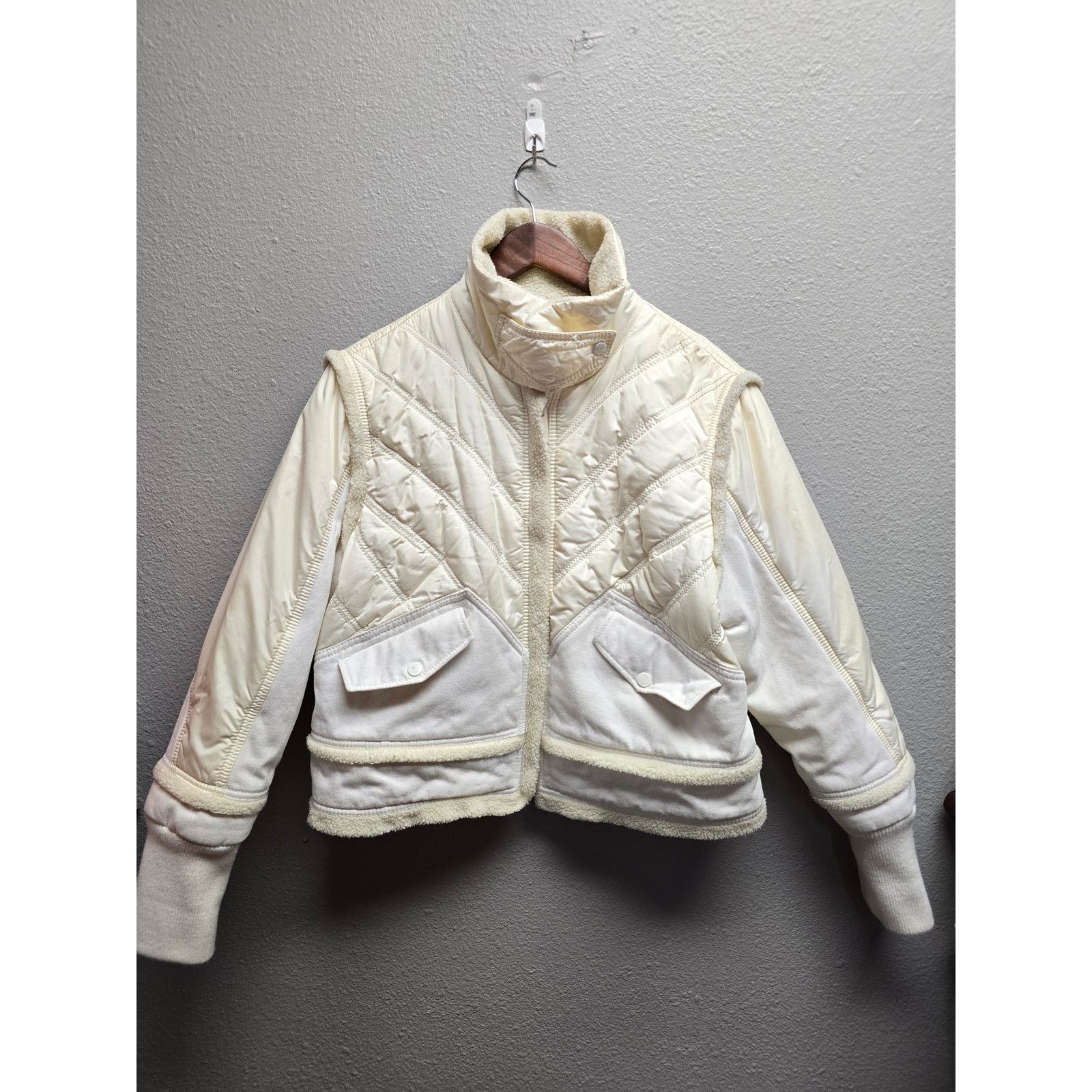 Tommy Hilfiger Womens Tommy Hilfiger White Quilted Jacket XL Ivory Coat Size XL / US 12-14 / IT 48-50 - 1 Thumbnail