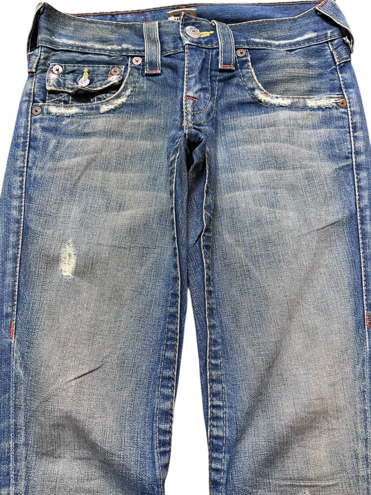 True Religion Vintage True Religion Joey Flare Non Alignment Grunge Denim Size US 29 - 2 Thumbnail