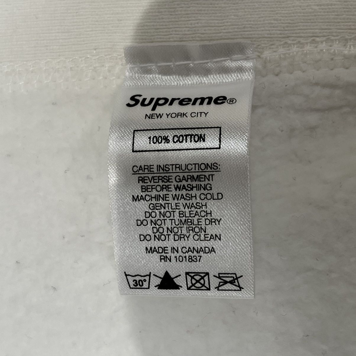 Supreme × Swarovski Supreme x Swarovski S Logo Hooded Sweatshirt White Size US XL / EU 56 / 4 - 7 Thumbnail