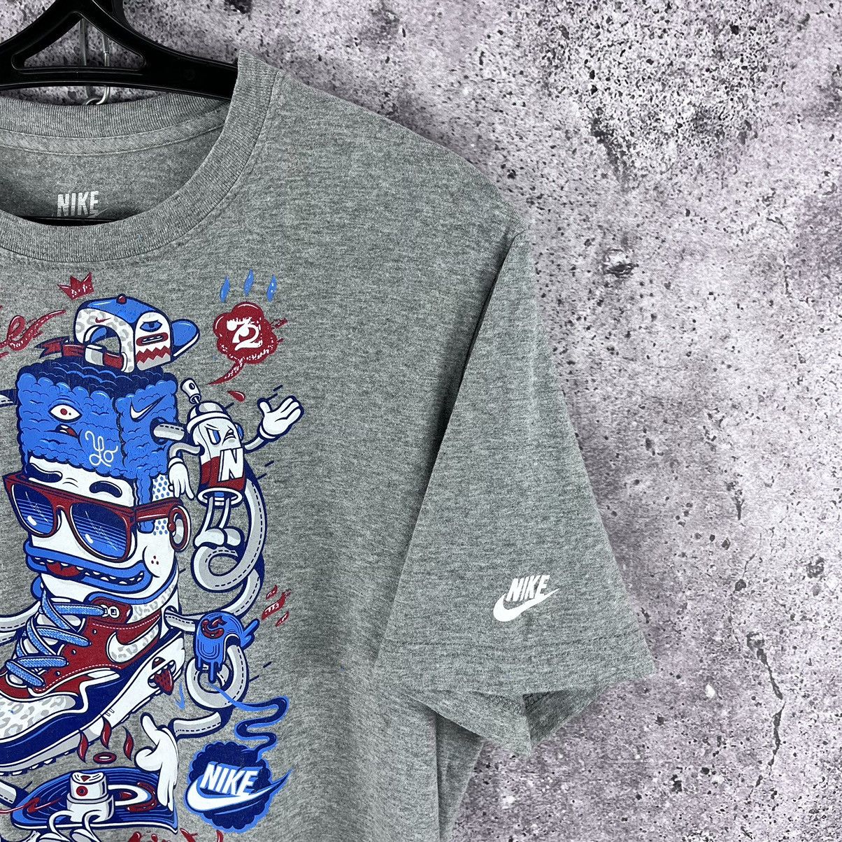 Nike × Vintage Nike T-Shirt Just Do It Air Max Big Logo Y2K Grey Size L Size US L / EU 52-54 / 3 - 3 Thumbnail