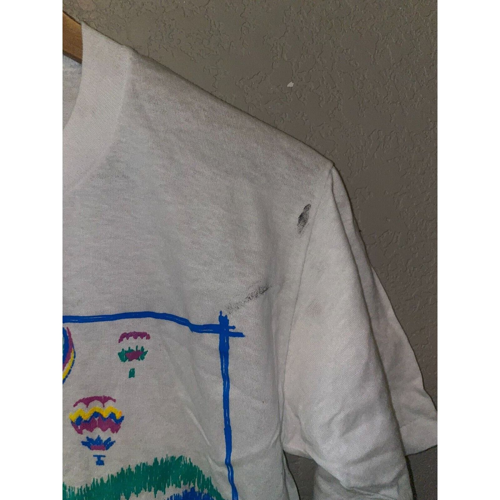 Jerzees Vintage Test Print Shirt Louisville Jackson Hole White L Tee Size US M / EU 48-50 / 2 - 6 Thumbnail