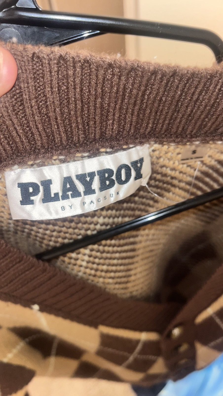 Playboy Vintage Brown Playboy cardigan Size US S / EU 44-46 / 1 - 3 Thumbnail