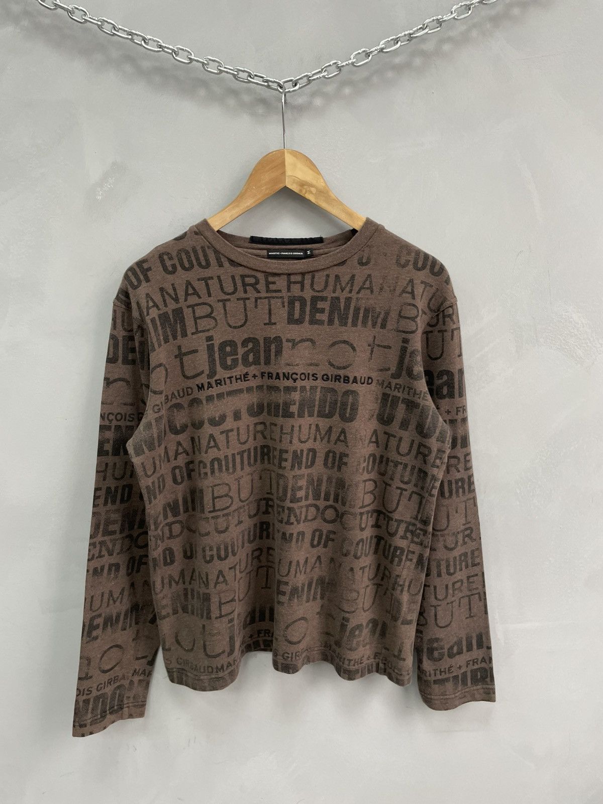 Marithe + Francois Girbaud Rare Marithe Francois Girbaud Monogram long sleeve tee Size US M / EU 48-50 / 2 - 1 Thumbnail