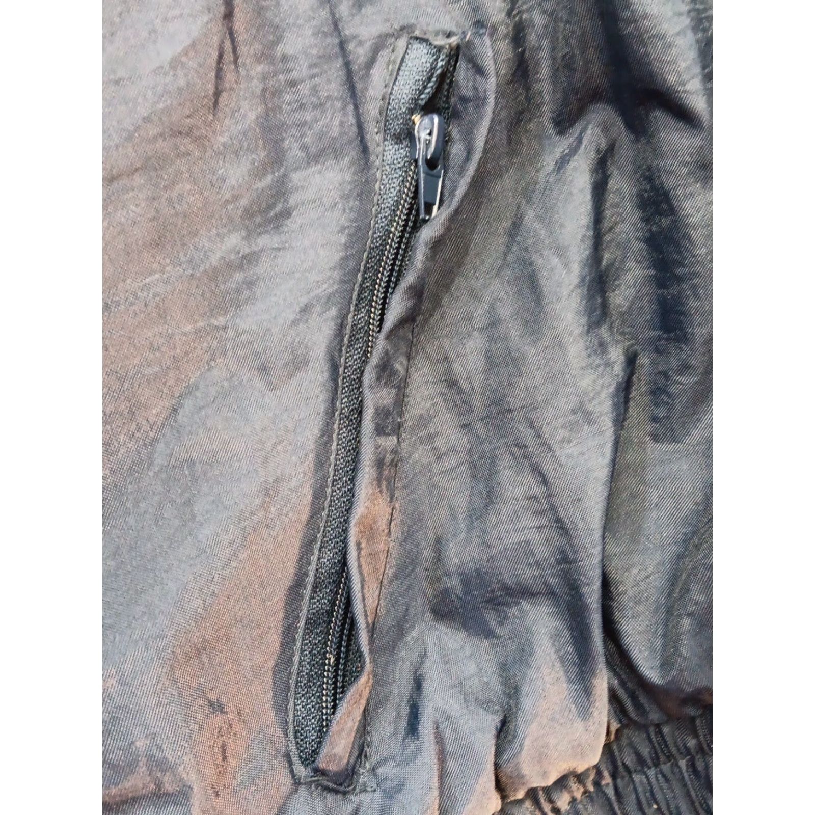 Nike VTG Nike Jacket 90s Mens XL Blue Gray Quilted Lined Full Zip Nylon Softshell Bomber Jacket Big Swoosh USA Size US XL / EU 56 / 4 - 7 Thumbnail