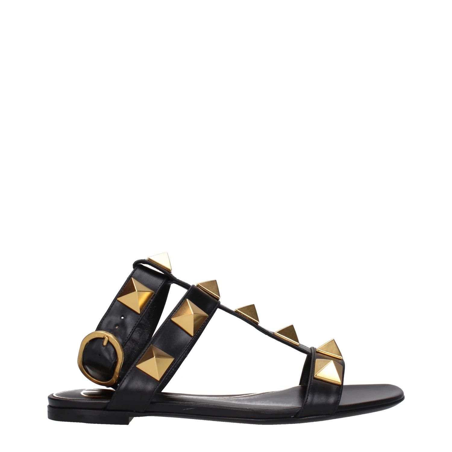 Valentino ob1o1e1224 Leather Sandals in Black Size US 5.5 / IT 35.5 - 1 Thumbnail