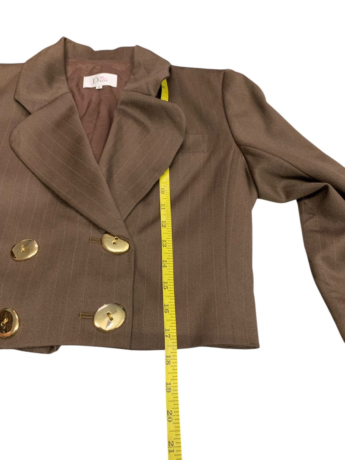 Christian Dior Monsieur Rare Miss Cristian Dior Crop Top Two Button Up Blazer Jacket Size M / US 6-8 / IT 42-44 - 9 Thumbnail