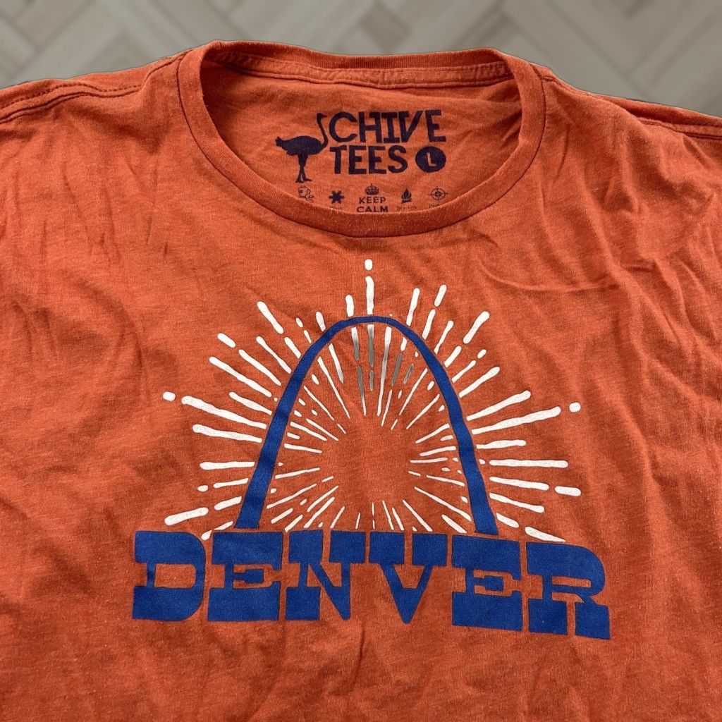 Vintage Chive Tees Denver Short Sleeve T Shirt Men's L Orange Size US L / EU 52-54 / 3 - 1 Thumbnail