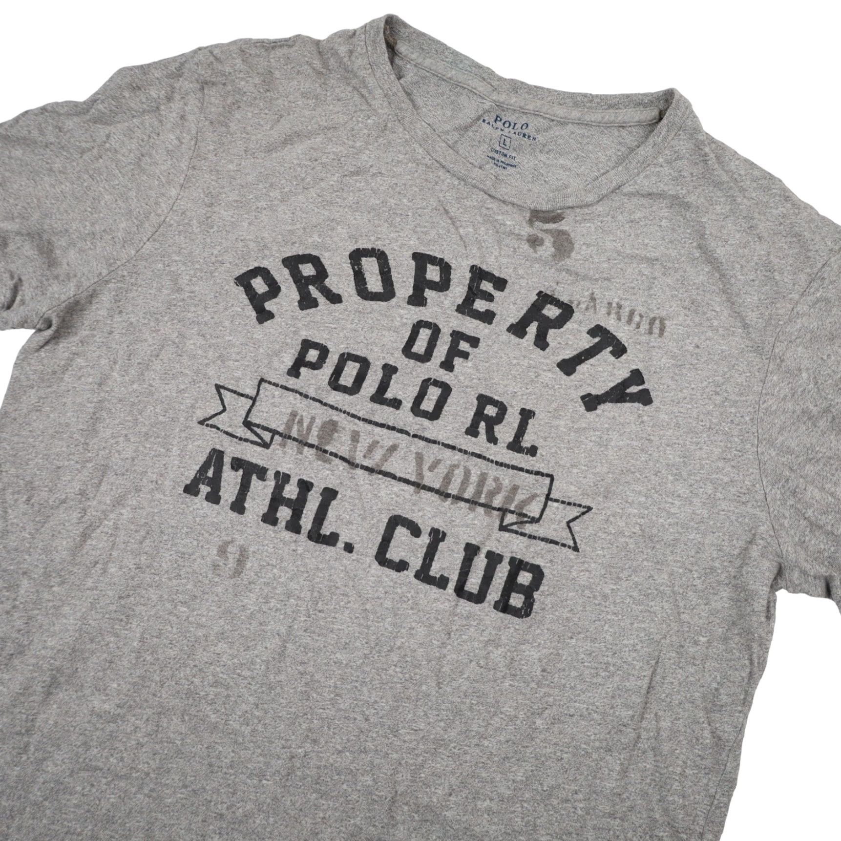 Polo Ralph Lauren Polo Ralph Lauren Mens T-Shirt Gray Large Athl Club Graphic Shirt Size US L / EU 52-54 / 3 - 2 Thumbnail
