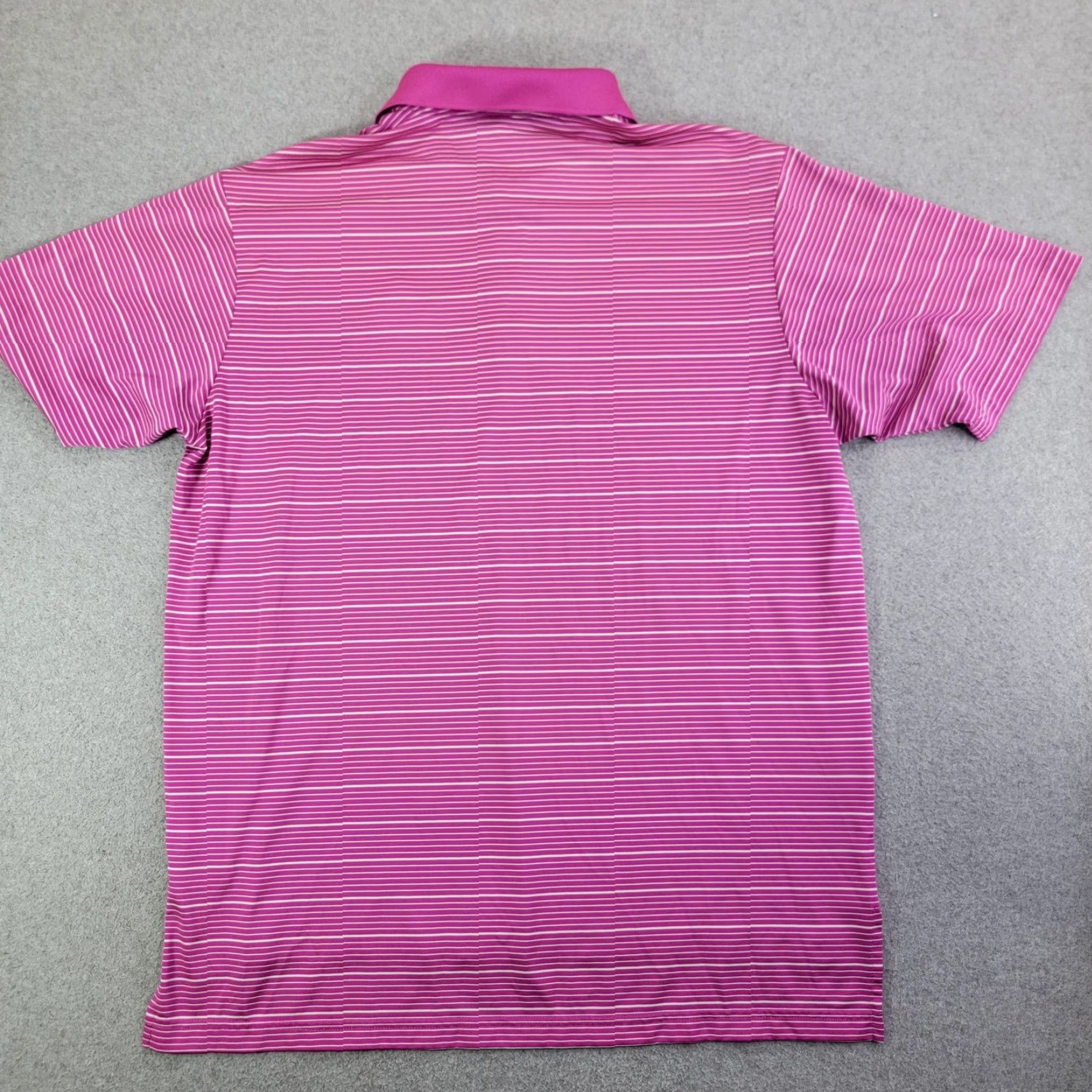 Adidas Adidas Polo Shirt Mens Large Pink Striped Climalite Pinehurst 1895 Golf Logo Size US L / EU 52-54 / 3 - 5 Thumbnail