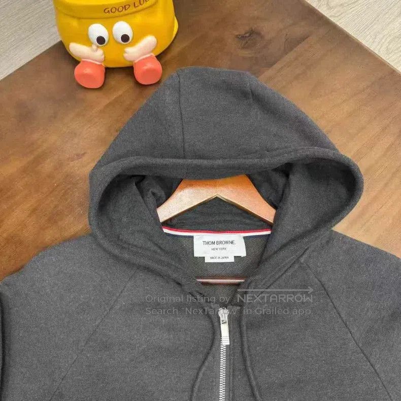 Thom Browne Thom Browne Grey Zip-Up Jacket Size US L / EU 52-54 / 3 - 3 Thumbnail