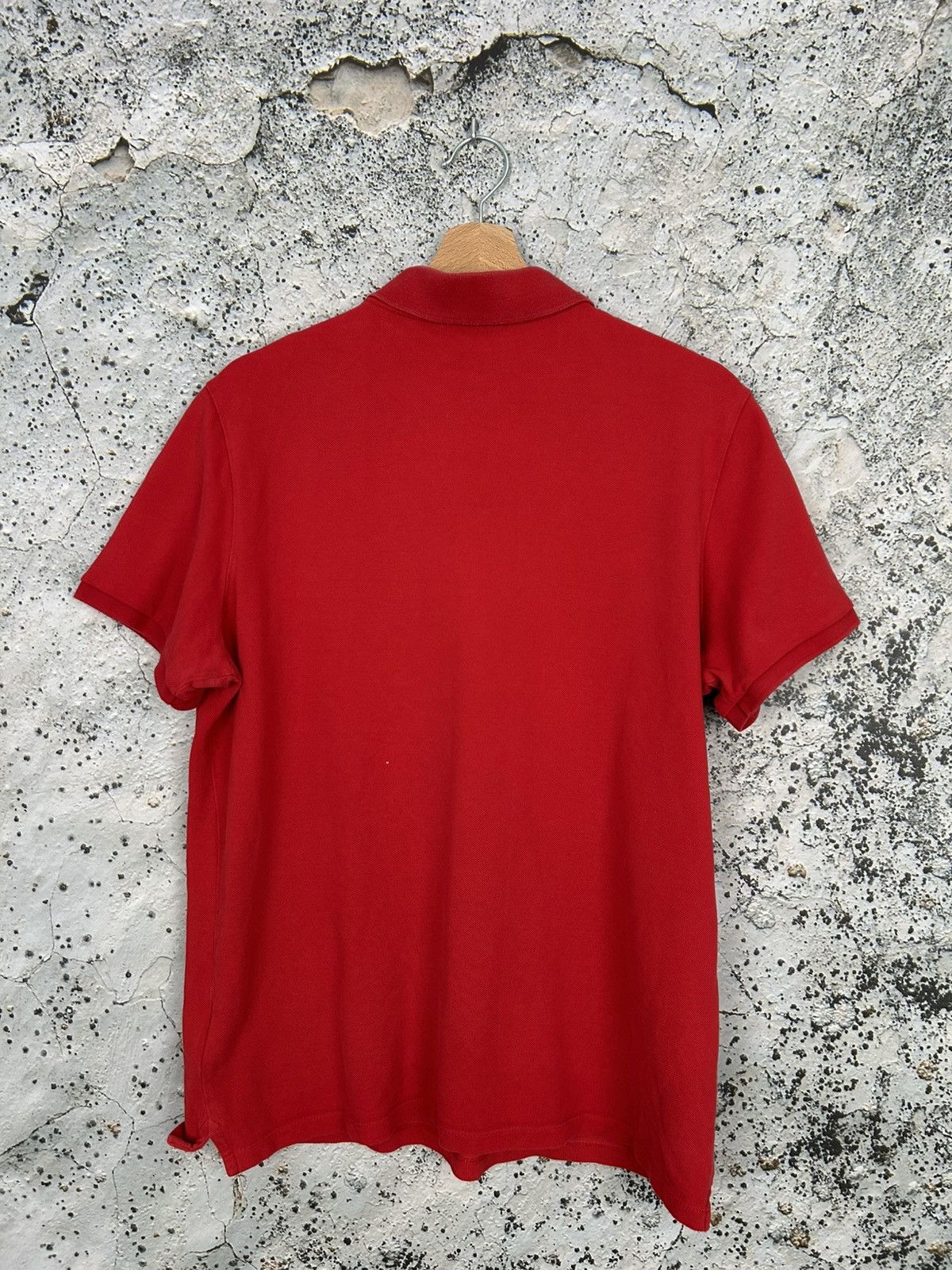Moncler Vintage Moncler Maglia Polo Manica Corta Red Luxury Rare Size US L / EU 52-54 / 3 - 6 Thumbnail