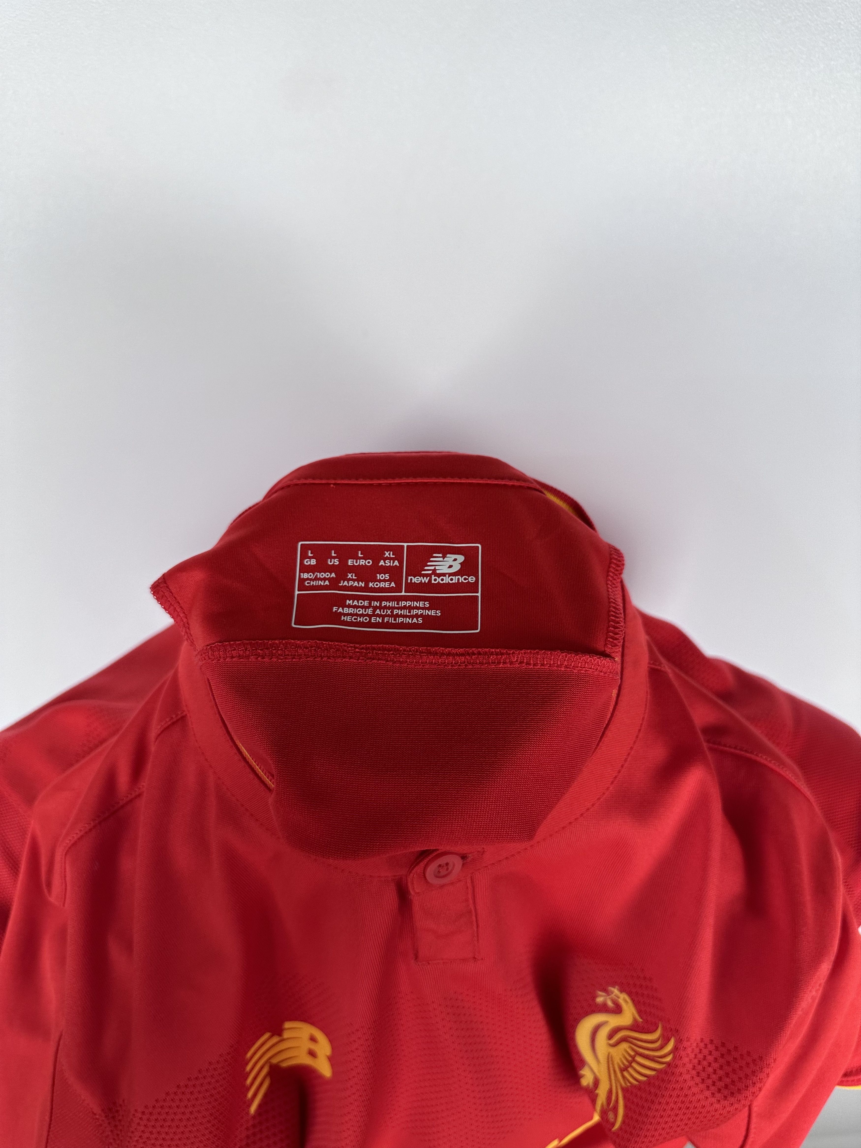 New Balance LIVERPOOL 2016 2017 HOME FOOTBAL SHIRT SOCCER JERSEY Size US L / EU 52-54 / 3 - 12 Thumbnail