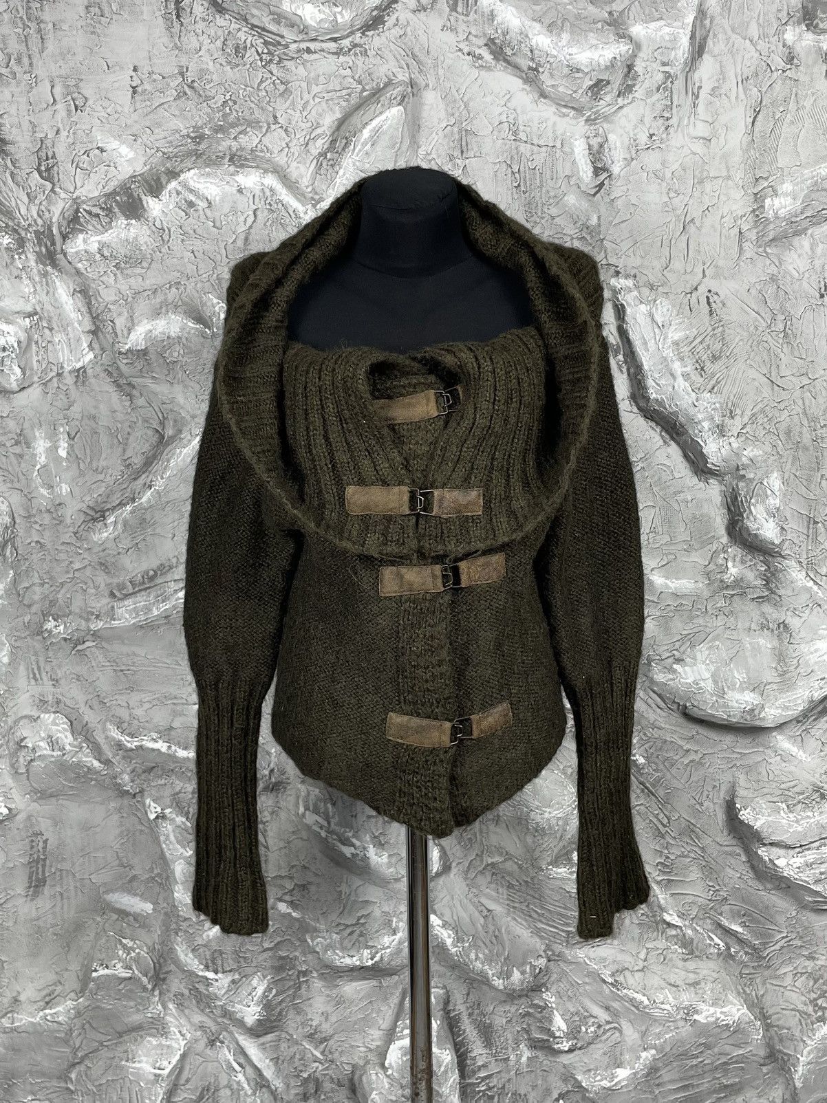 14th Addiction × Japanese Brand × Le Grande Bleu (L.G.B.) Vintage Multifunctional Knit Cardigan Junya Watanabe Style Size US S / EU 44-46 / 1 - 5 Thumbnail