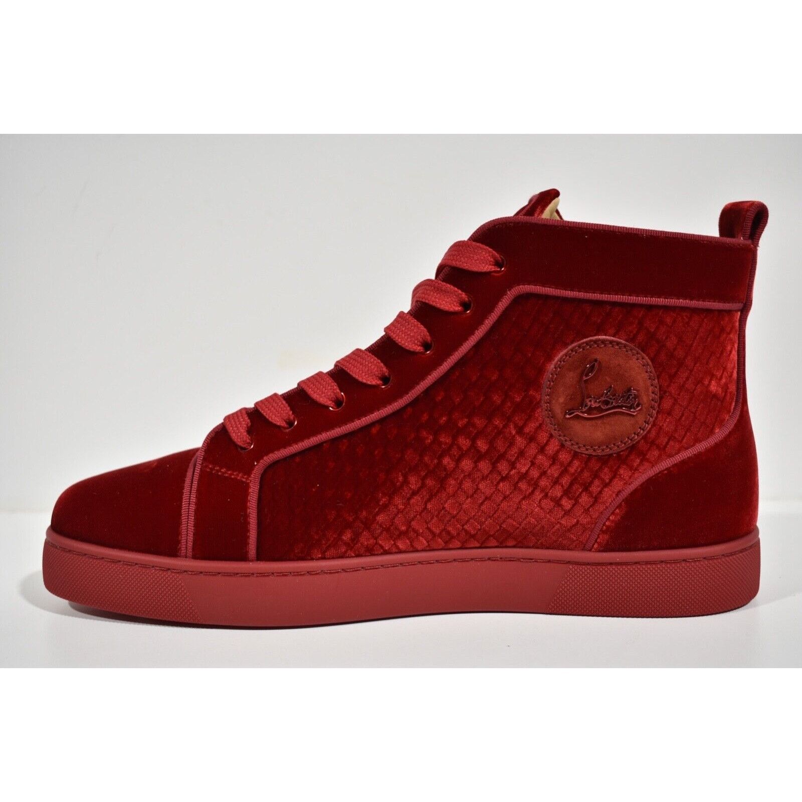 Christian Louboutin Christian Louboutin Louis Orlato Flat Velours Loubi Red Size US 9 / EU 42 - 8 Thumbnail