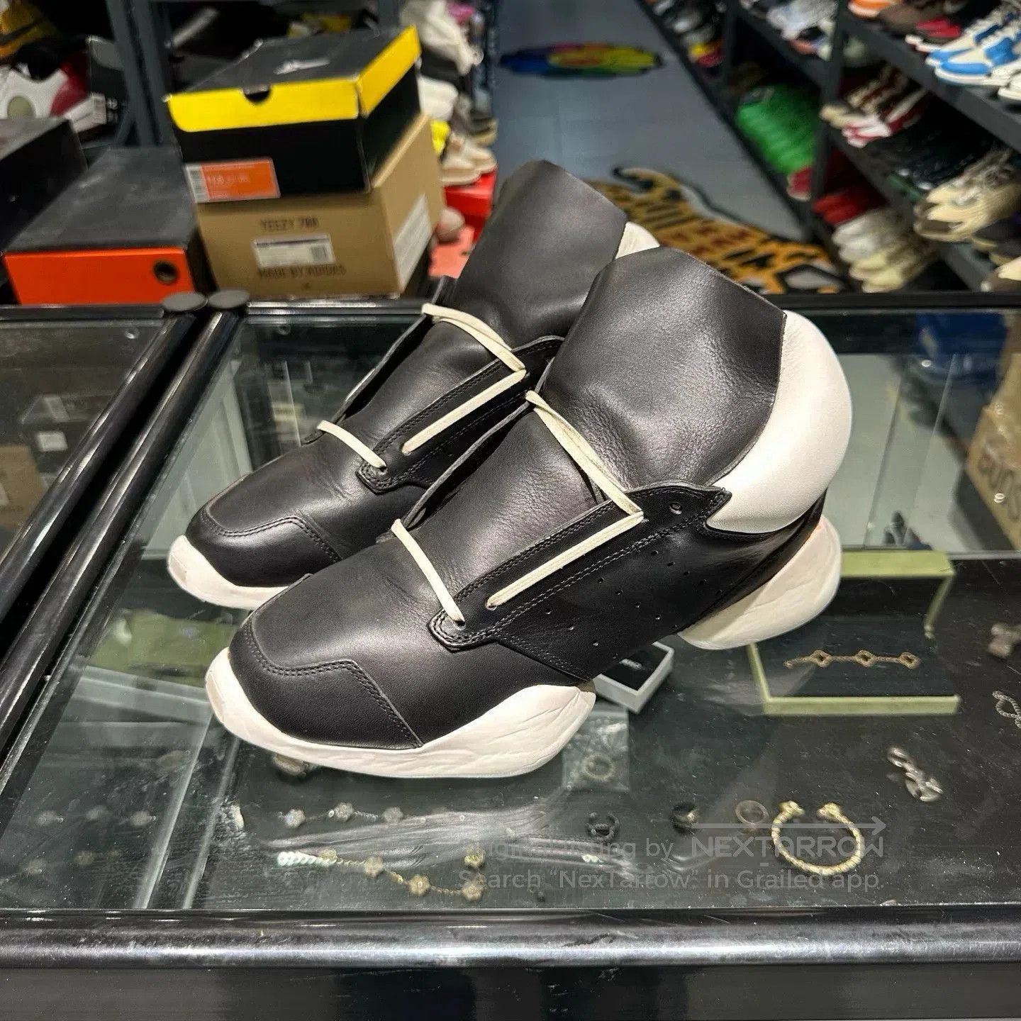 RICK OWENS RO Adidas Runner Sneakers 1.0.