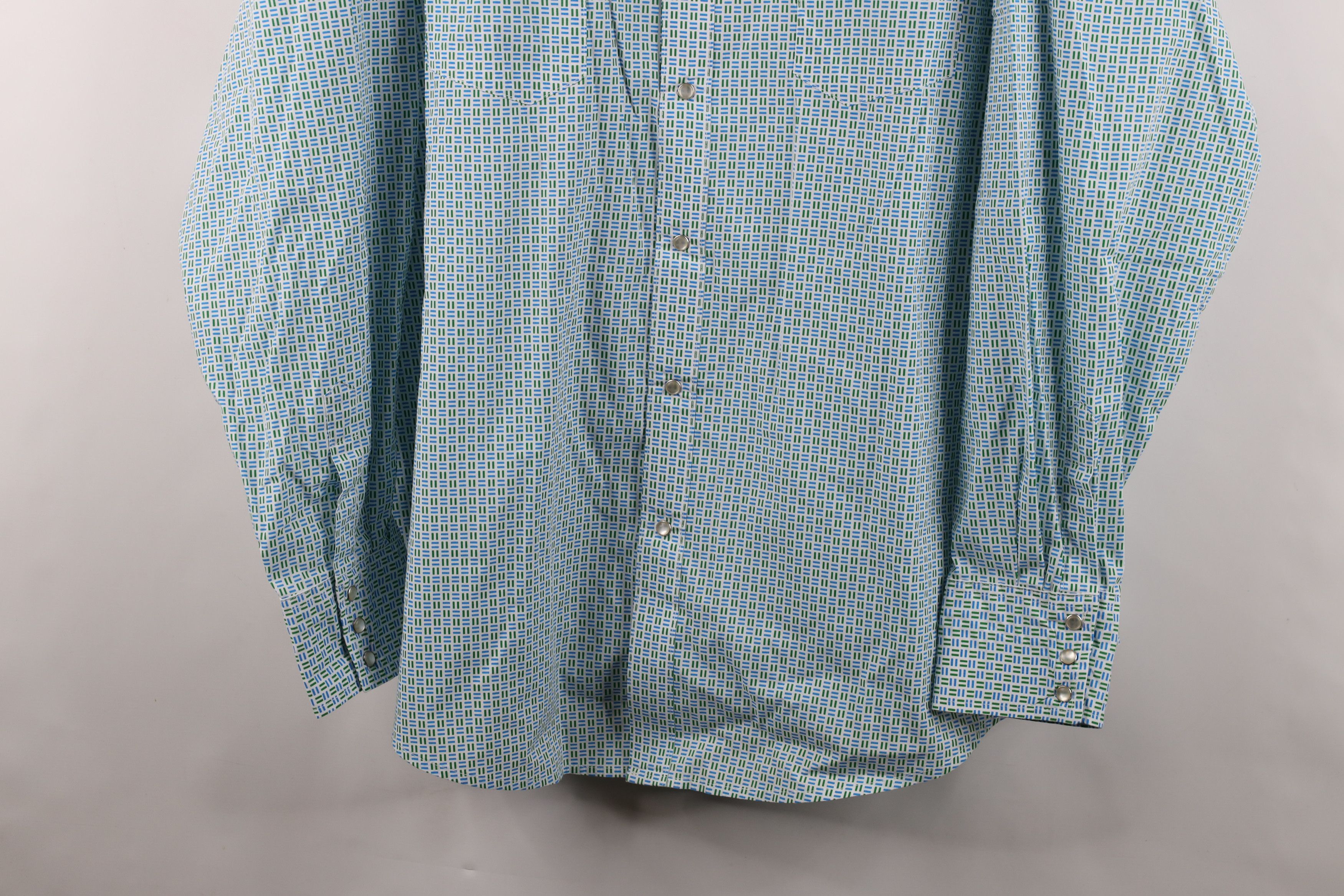Wrangler Vintage 90s Wrangler Cowboy Rodeo Snap Button Collared Shirt Size US XXL / EU 58 / 5 - 3 Thumbnail