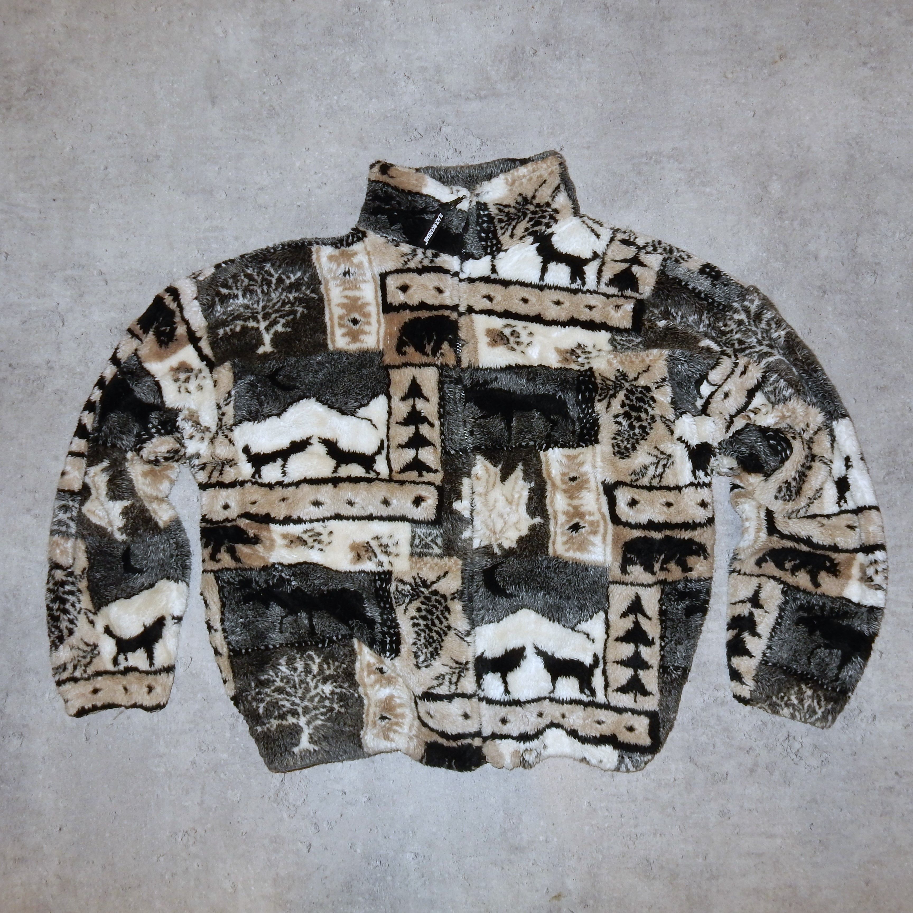 Vintage Black Mountain crazy fleece jacket - L Size US L / EU 52-54 / 3 - 1 Thumbnail