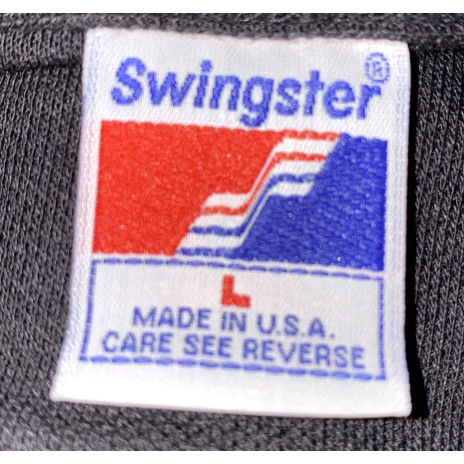 Vintage Swingster Polo Shirt Mens Black Short Sleeve Golf Size L USA Made Size US L / EU 52-54 / 3 - 6 Thumbnail