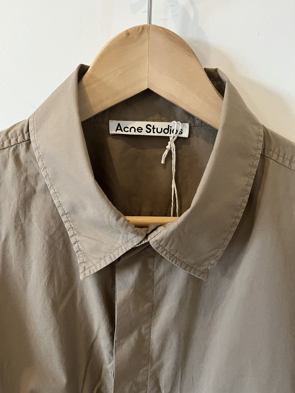 Acne Studios ACNE STUDIOS khaki safari shirt Size US M / EU 48-50 / 2 - 5 Thumbnail