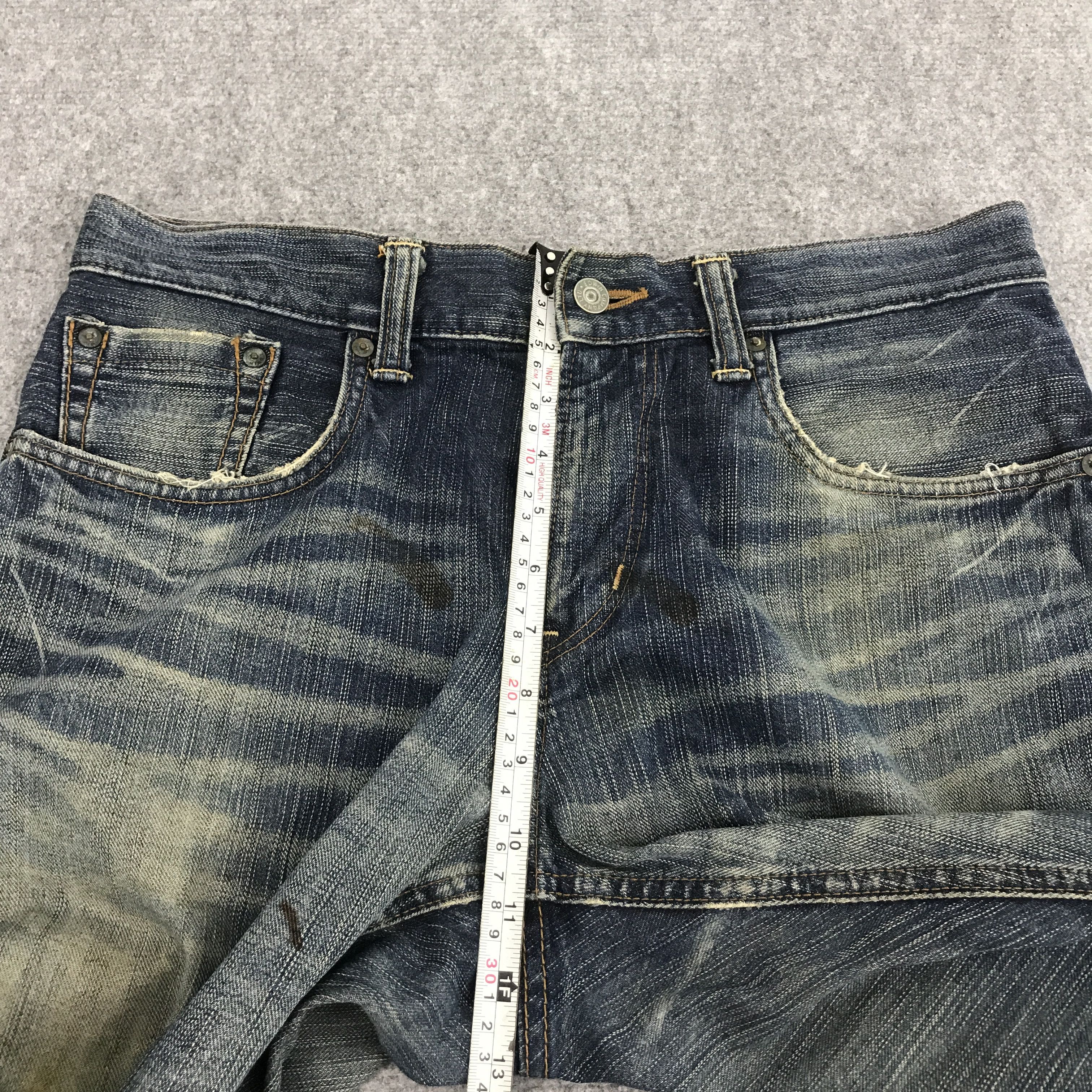 Japanese Brand edwin japan distressed jeans gothic style pants Size US 32 / EU 48 - 10 Thumbnail