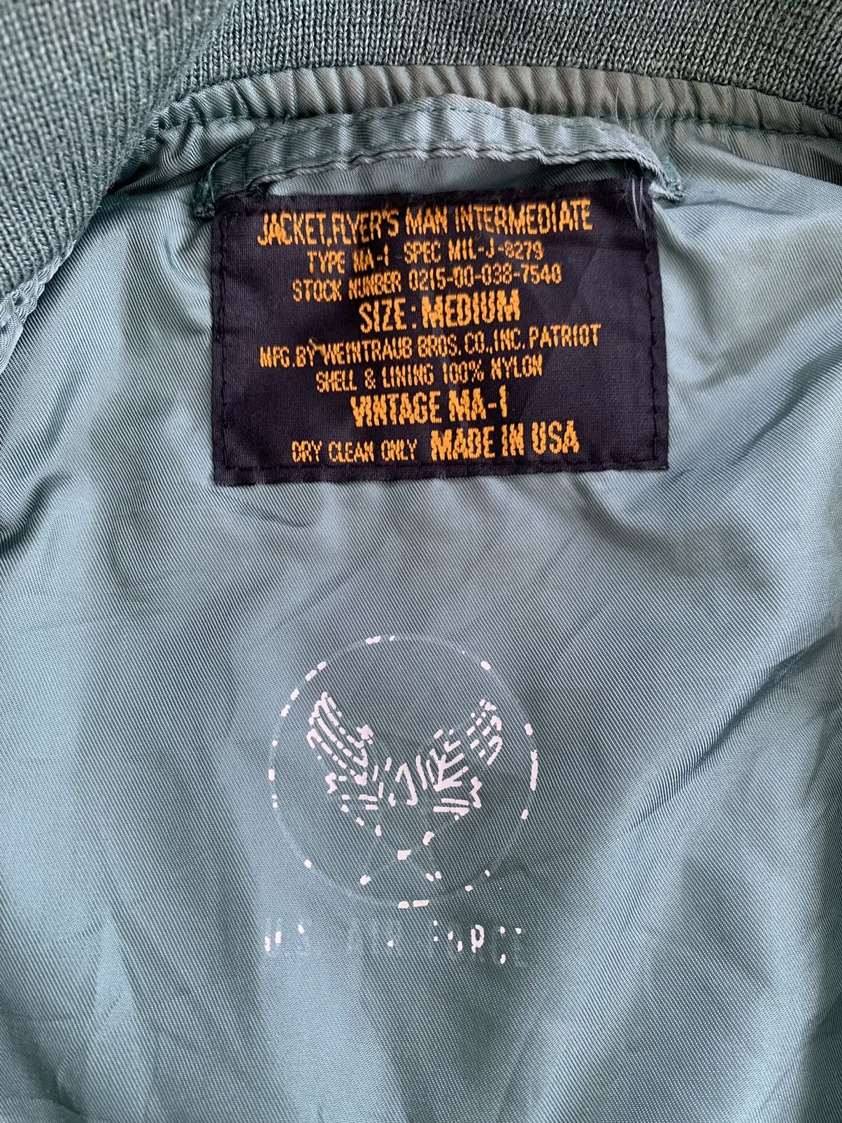 Vintage Vintage MA-1 Usaf Military Bomber Jacket Zip Ideal Usa Size US M / EU 48-50 / 2 - 20 Thumbnail