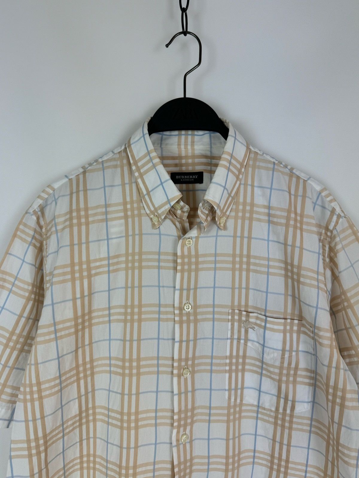 Burberry × Vintage Y2K Vintage Burberry London Nova Check Shirt Size US M / EU 48-50 / 2 - 2 Thumbnail
