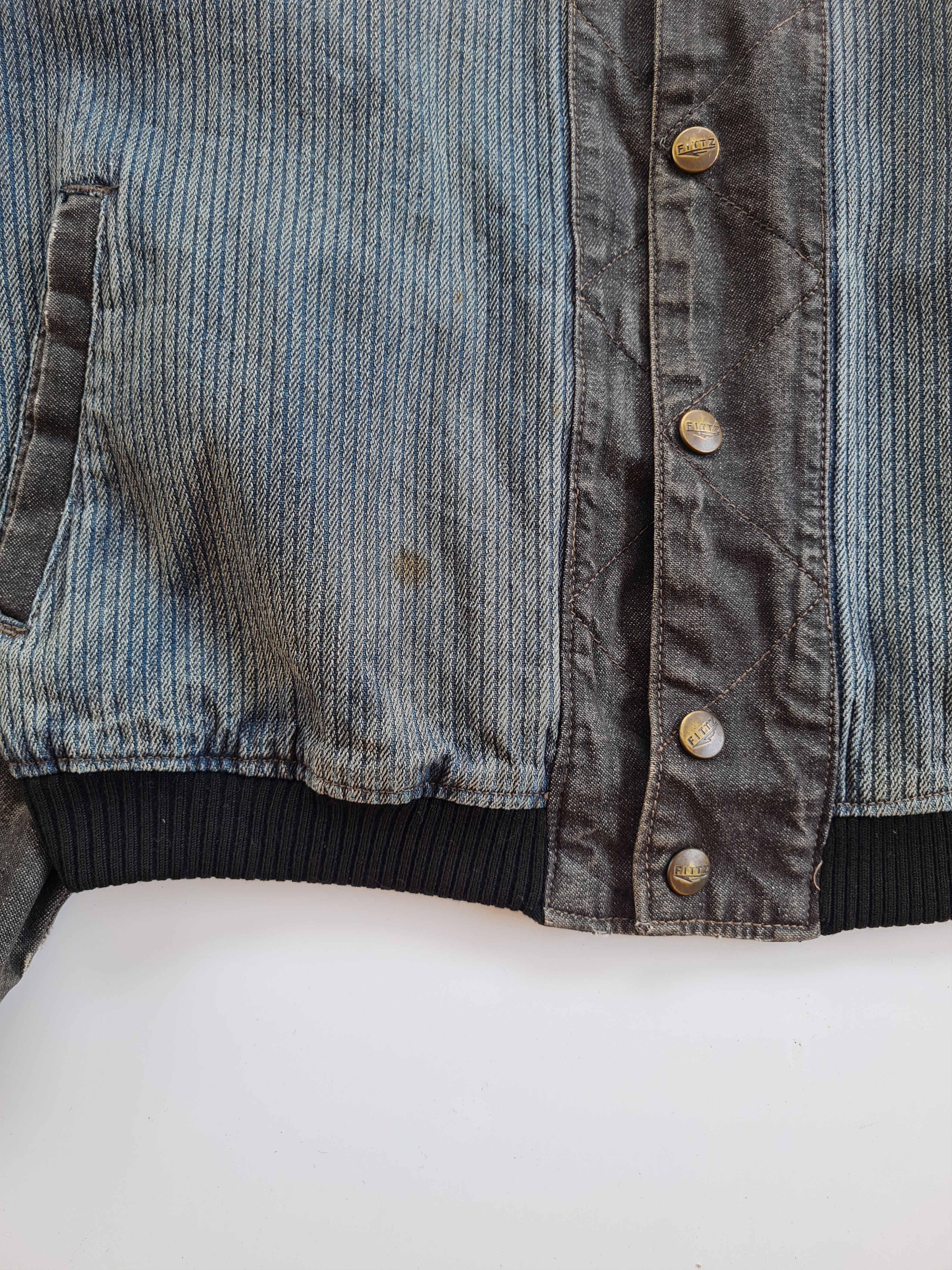 Japanese Brand × Vintage ✅️Vintage Denim Jacket Fittz Size US L / EU 52-54 / 3 - 4 Thumbnail