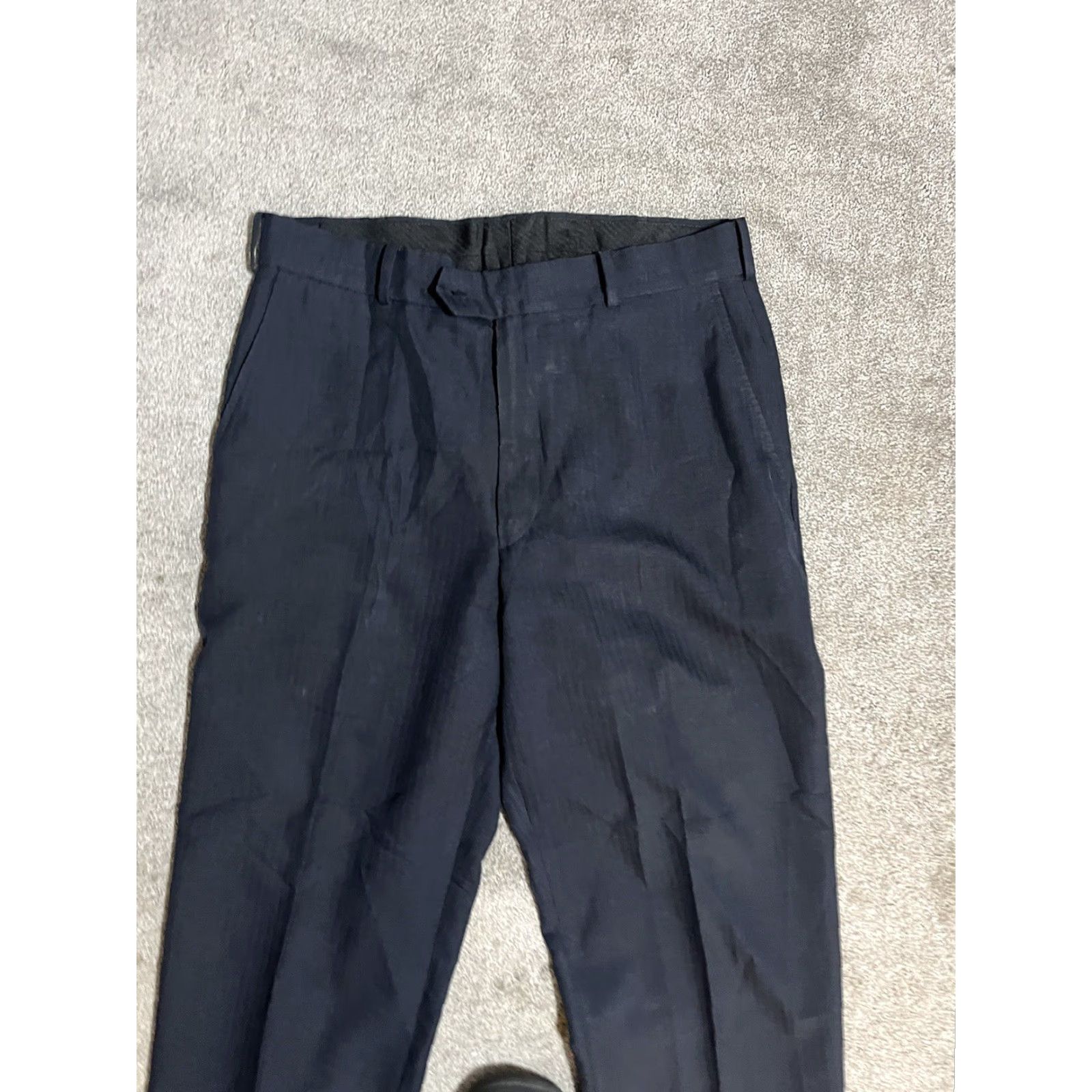 Stafford Stafford Dress Pants Flat Front Men 32x30 Blue Classic Fit Size US 32 / EU 48 - 2 Thumbnail