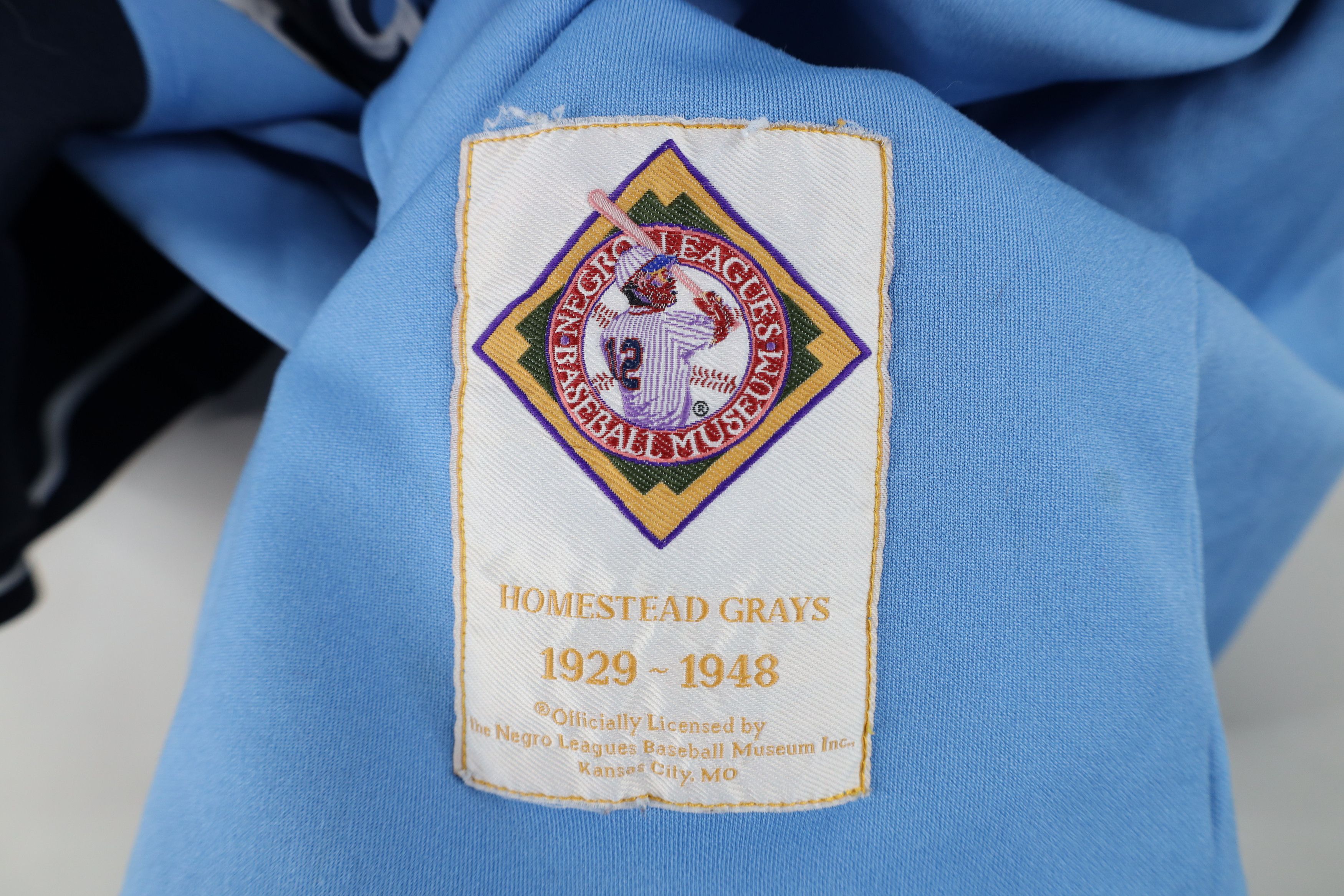 Vintage Vintage 90s Negro League Homestead Baseball Jersey Blue Size US XXL / EU 58 / 5 - 8 Thumbnail