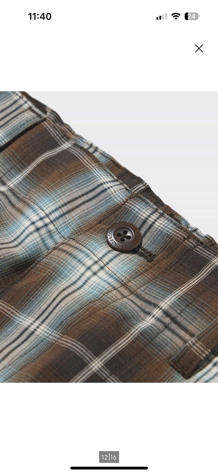 GU × Undercover × Uniqlo Zip Pocket Pants Plaid Size US 34 / EU 50 - 19 Thumbnail