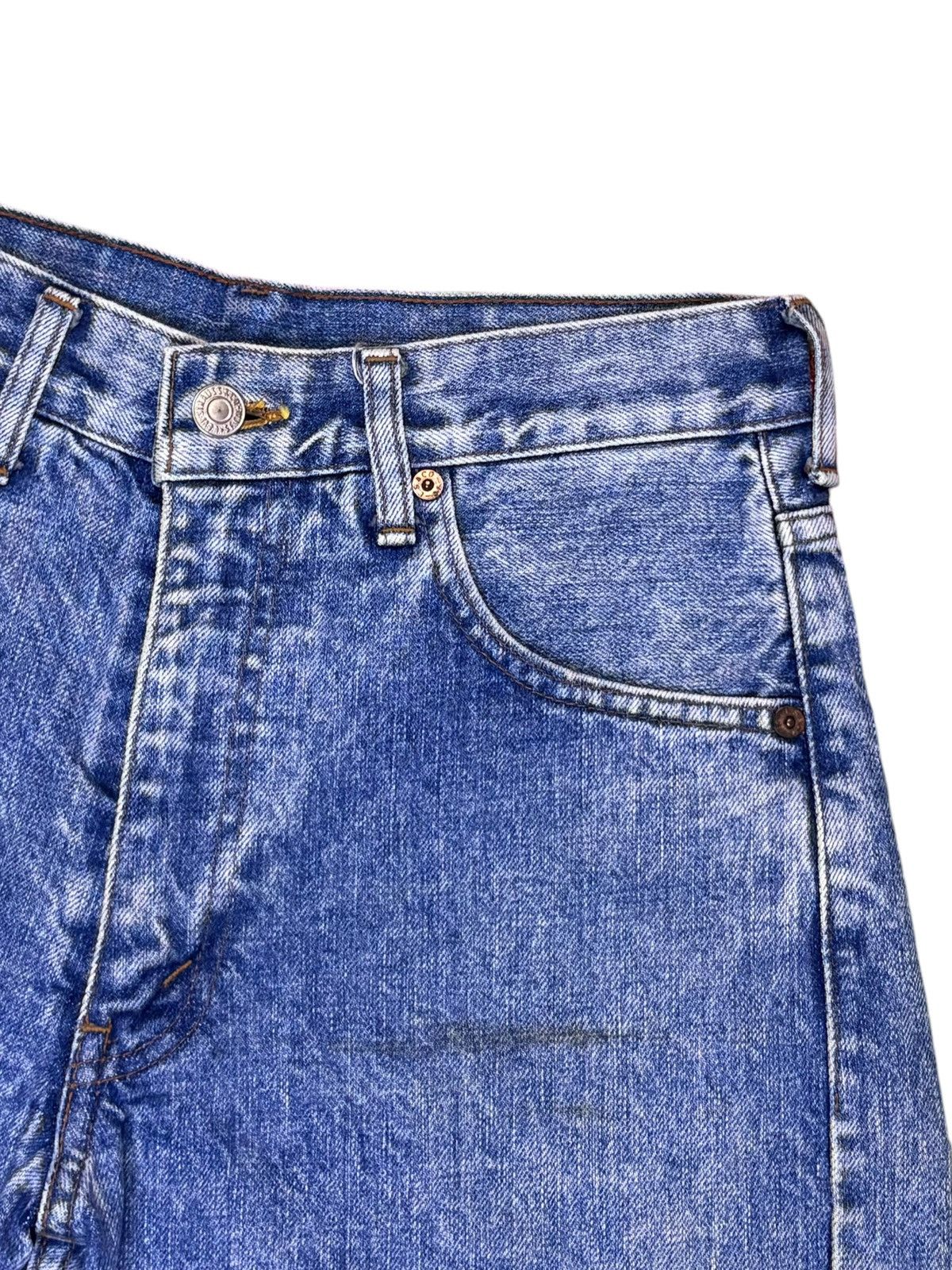 Levi's Vintage 90s Levis 502xx Big E Selvedge Jean Shorts Size 28" / US 6 / IT 42 - 7 Thumbnail