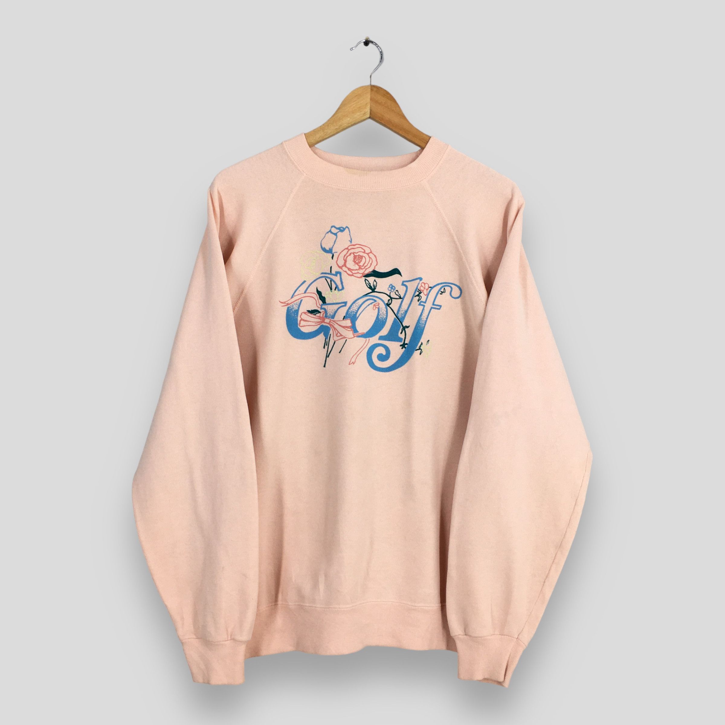 Hanes Vintage Playing Golf Women Sweatshirt XLarge Size US XL / EU 56 / 4 - 1 Thumbnail