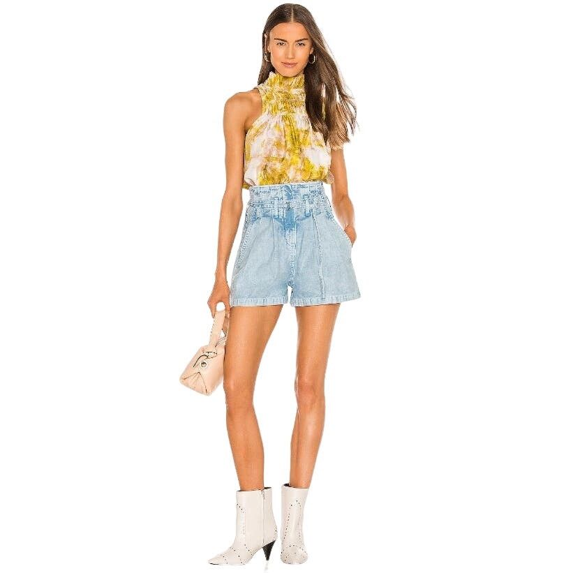 Joie Joie Smocked Fern Sleeveless Top in Porcelain Medium Size M / US 6-8 / IT 42-44 - 9 Thumbnail