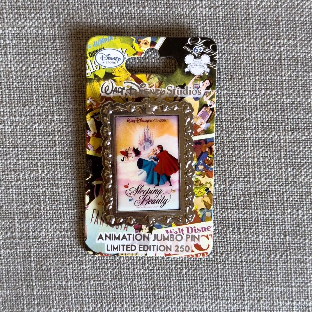 Disney 2014 New WDSB Animation Poster Sleeping Beauty Jumbo Pin LE Size ONE SIZE - 1 Thumbnail