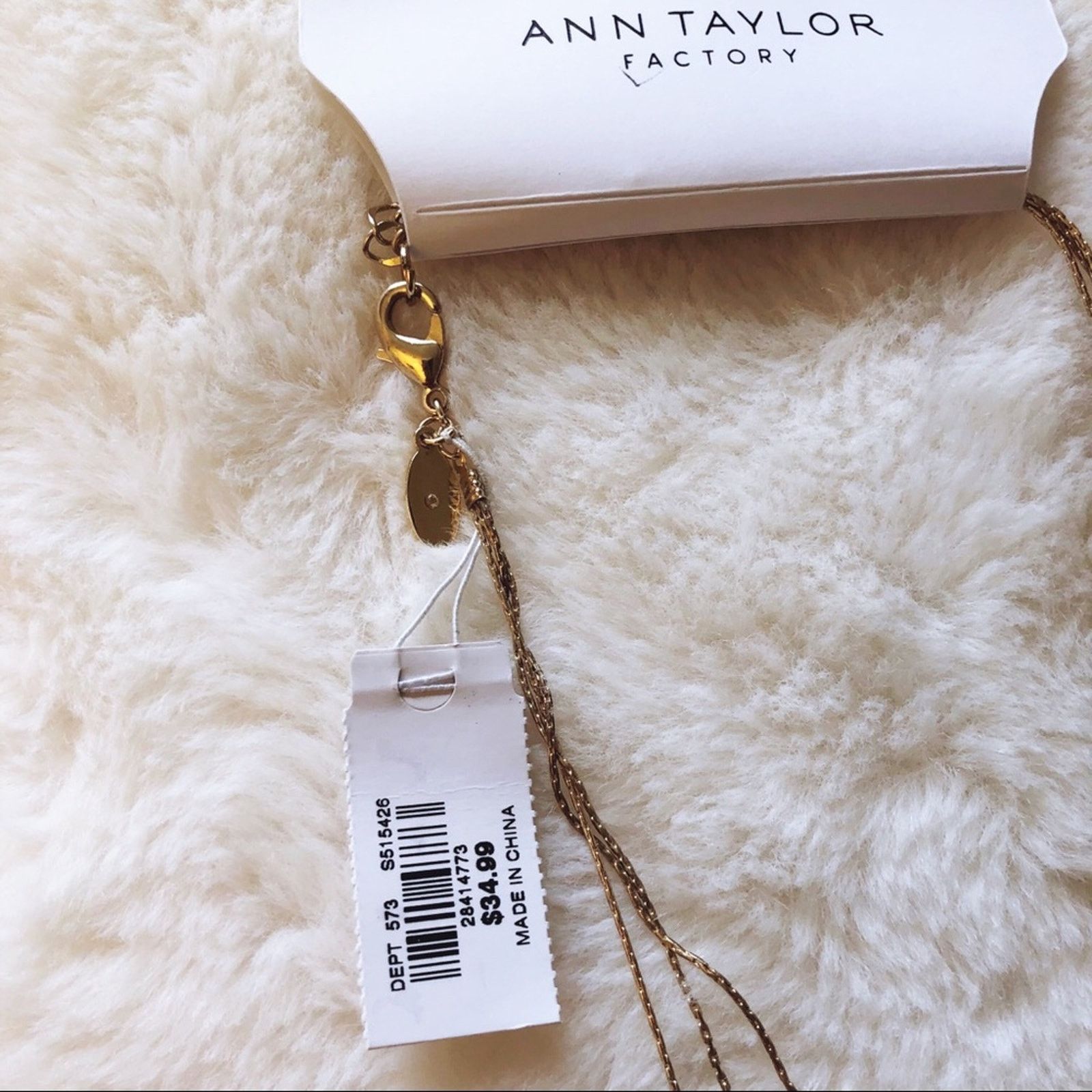 Ann Taylor Ann Taylor Gold Snake Print Illusion Necklace Size ONE SIZE - 6 Thumbnail