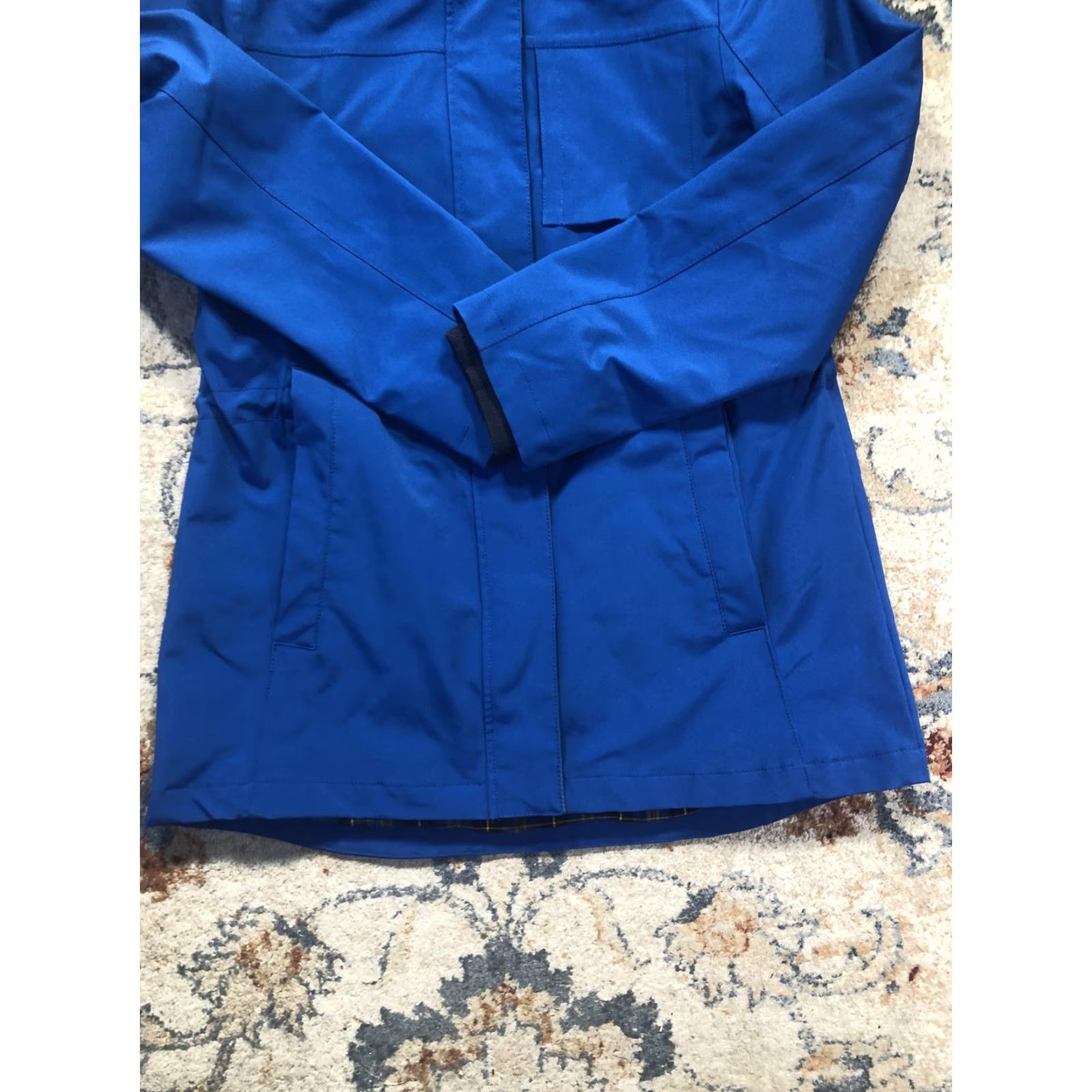 Pendleton Pendleton Jacket Women's M Hooded Full Zip Blue Plaid Lined Rain Outdoor Mid-Length Coat Size M / US 6-8 / IT 42-44 - 5 Thumbnail