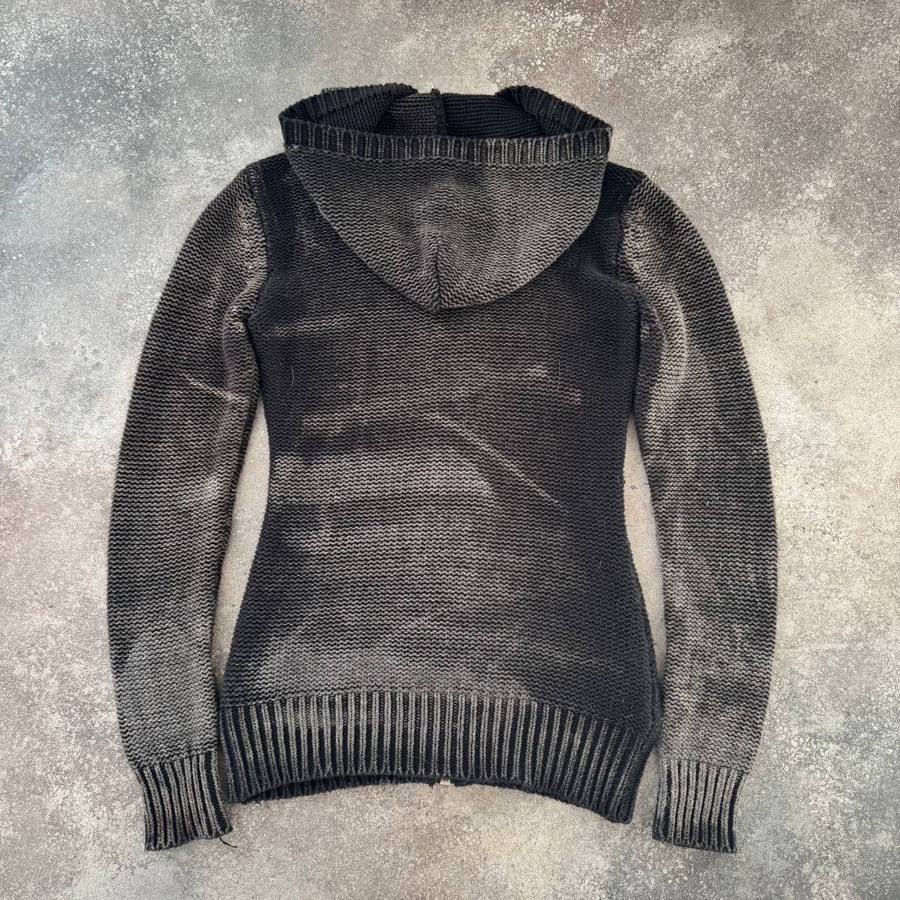 If Six Was Nine Avant Garde Unisex Faded/Washed Knit Hooded Zip Sweater Size US S / EU 44-46 / 1 - 2 Thumbnail