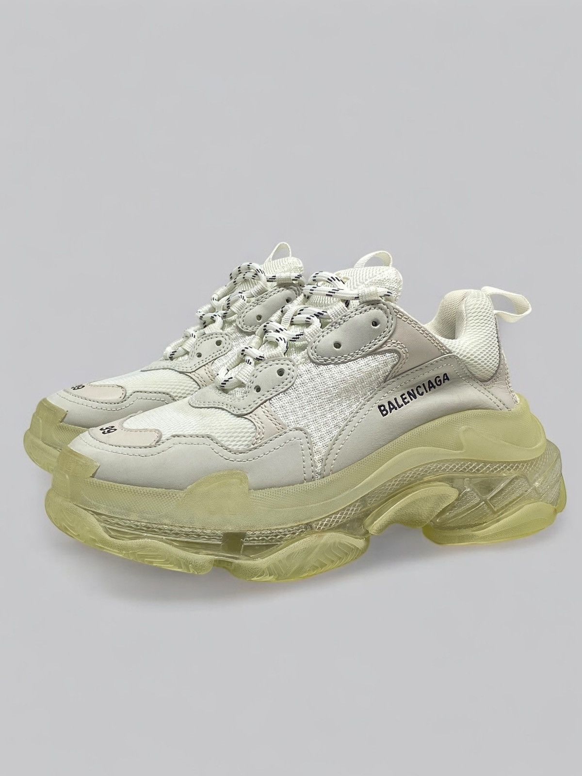 Balenciaga Balenciaga Triple S White Sneakers Size US 6 / EU 39 - 4 Thumbnail